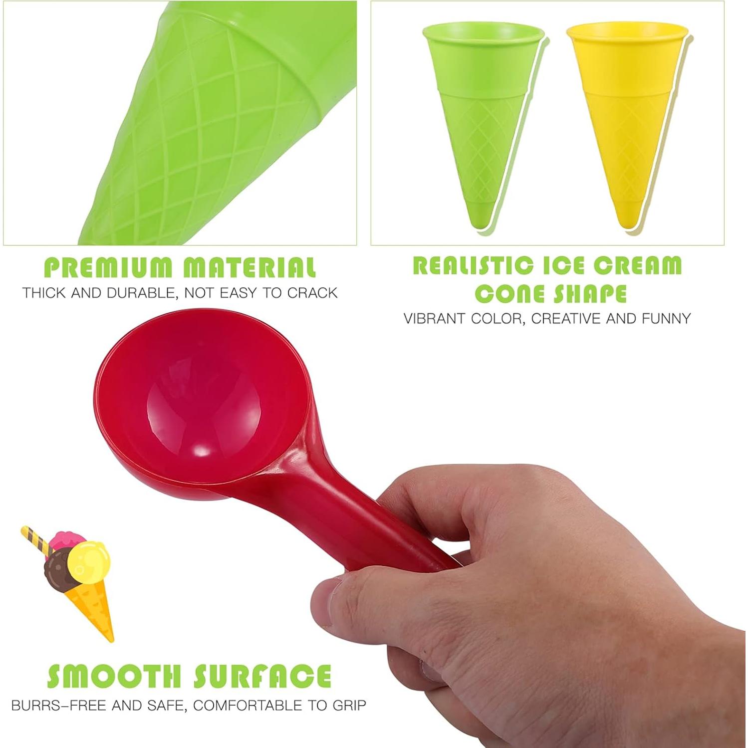 Set de Juguetes de Playa Toddmomy 10 Piezas Conos de Helado