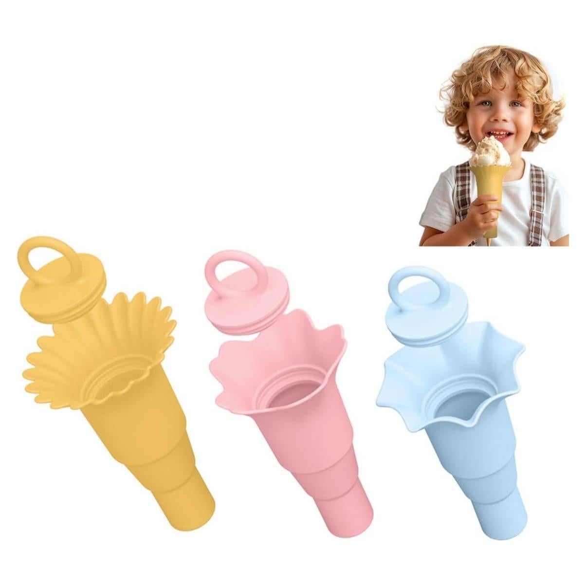 Soporte Colapsable para Helados i Kito - 3 Moldes de Silicona