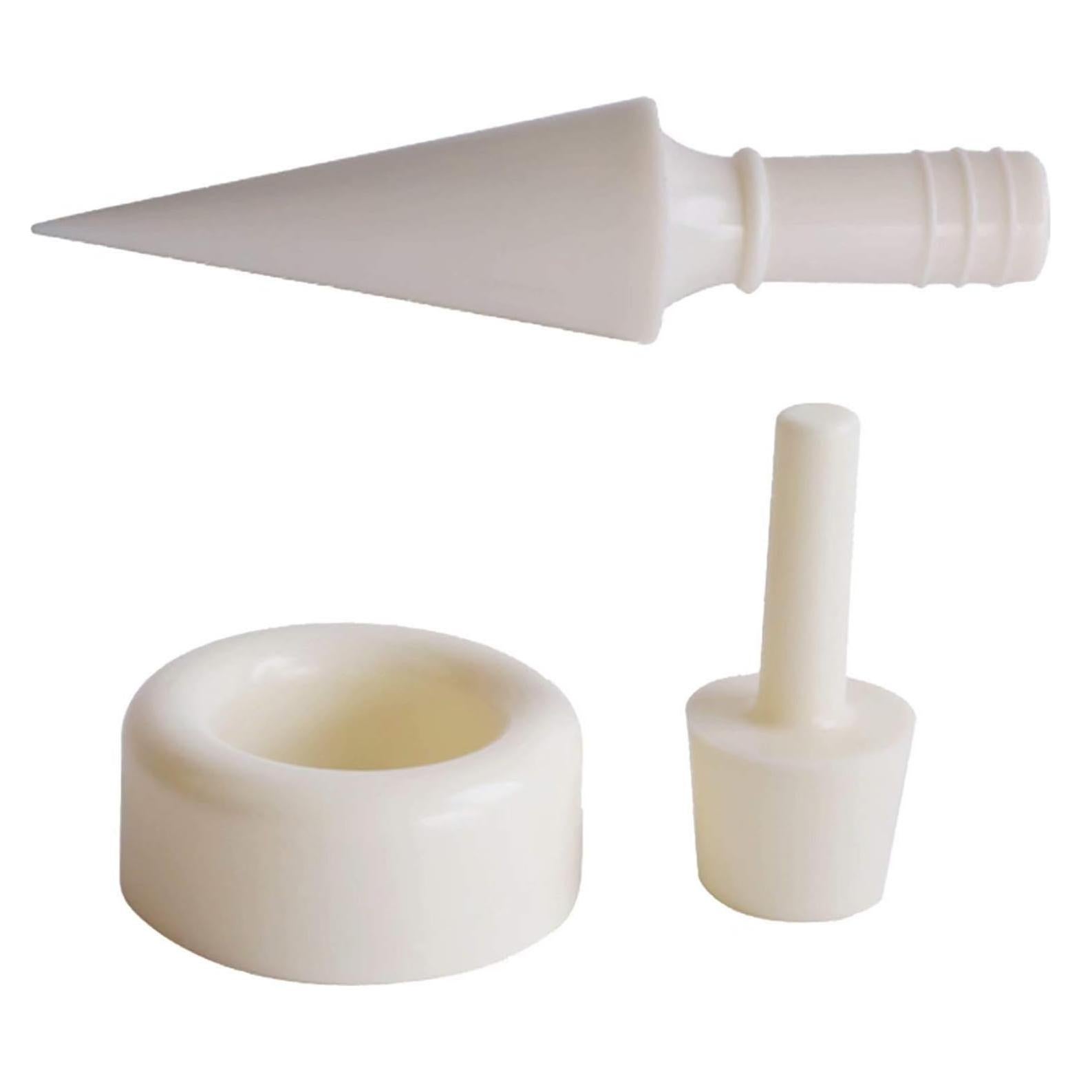 Kit de Moldes de Cono de Waffle ASkinds 3 Piezas PVC