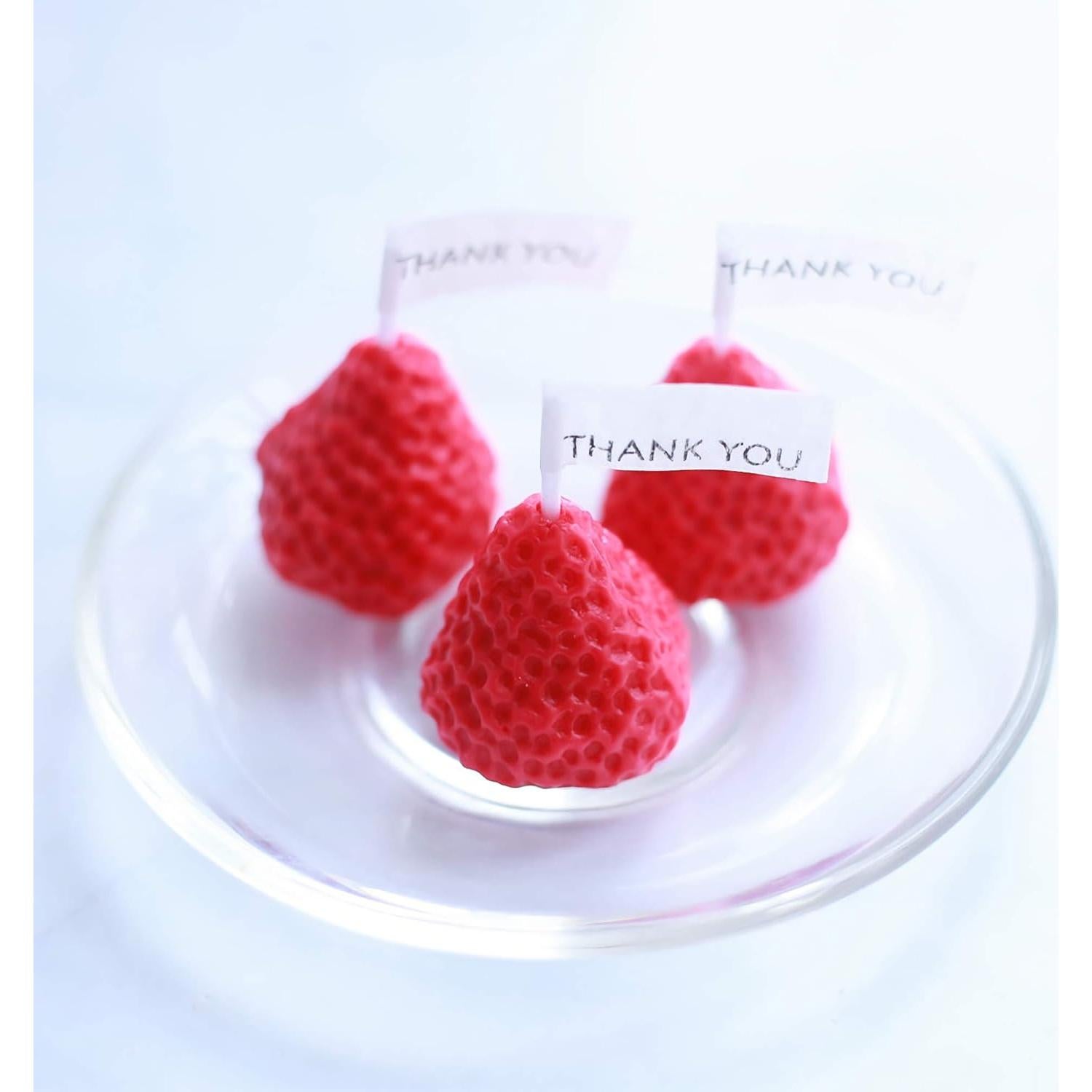 Molde de Silicona 3D Fresa HENGKE 2 Piezas Grado Alimenticio