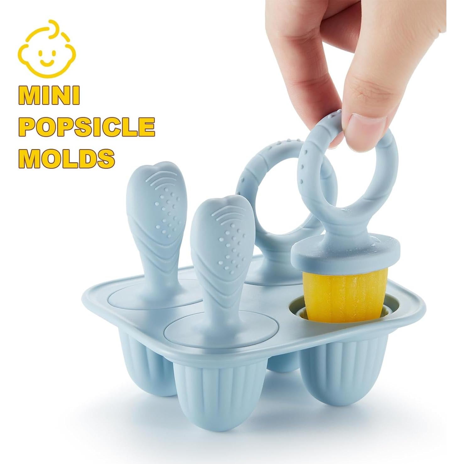Moldes de Paletas ACOOKEE para Bebés 4 Piezas 17 ml