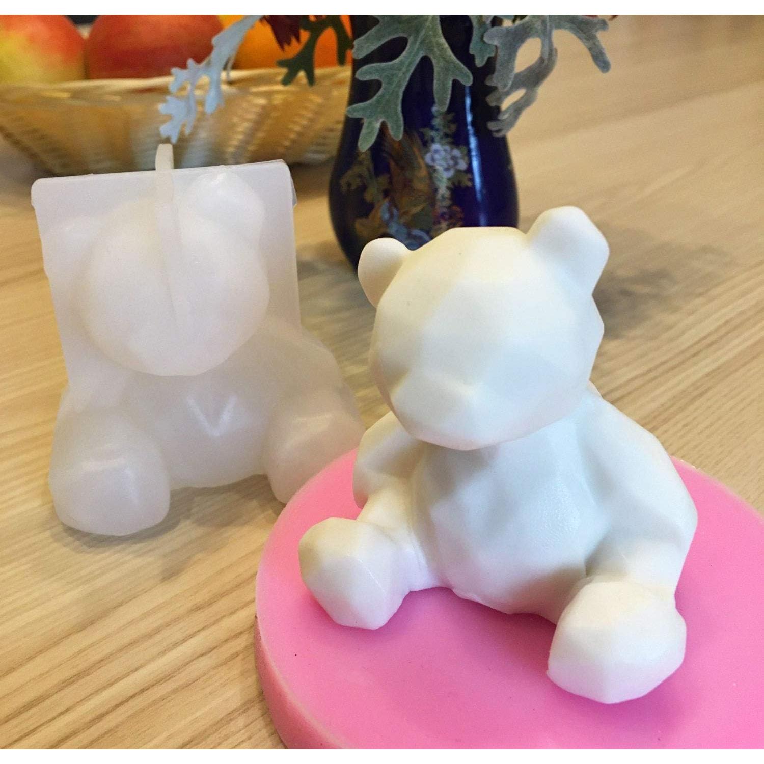Paquete de 3 Moldes de Silicona Oso KuuGuu 70x65mm