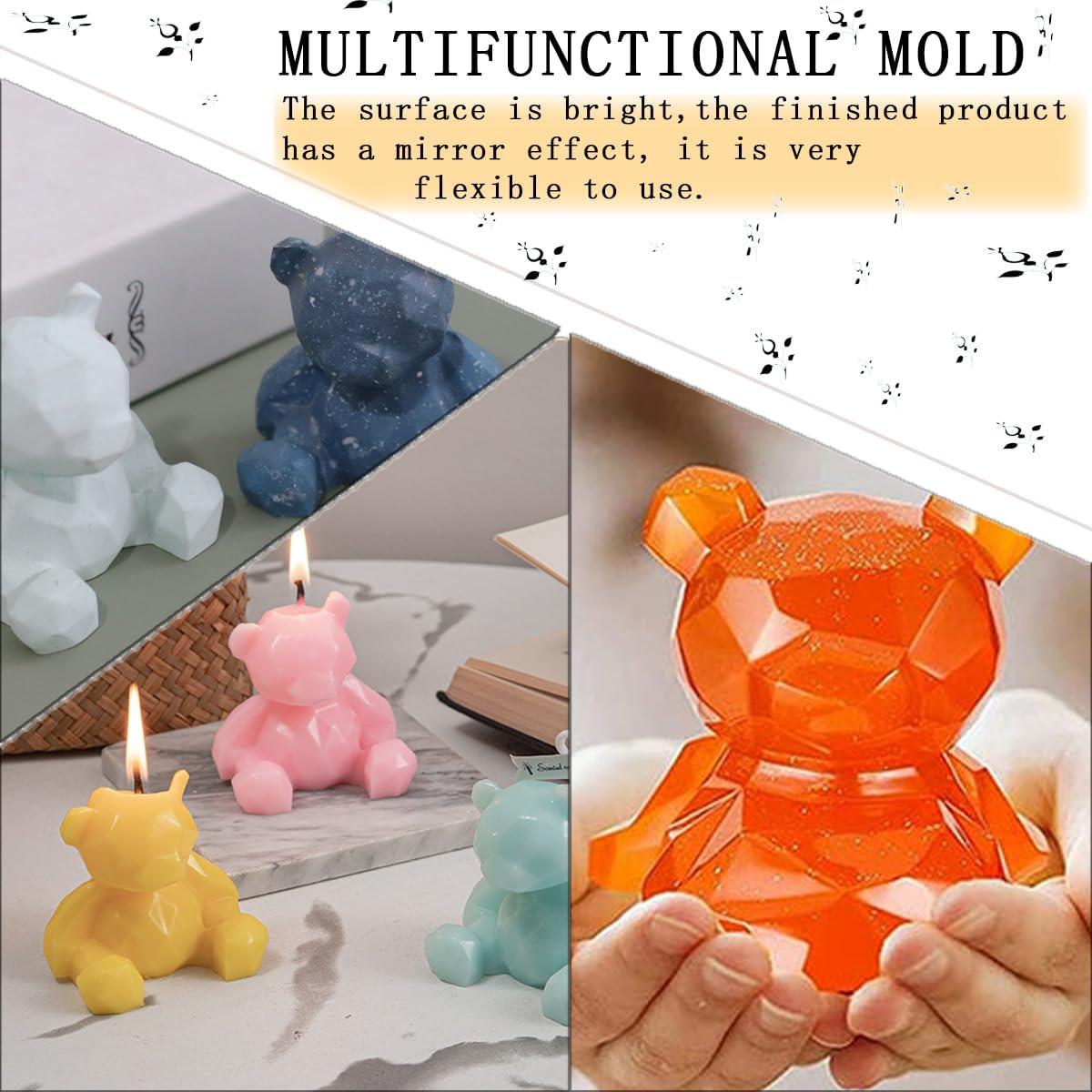 Paquete de 3 Moldes de Silicona Oso KuuGuu 70x65mm