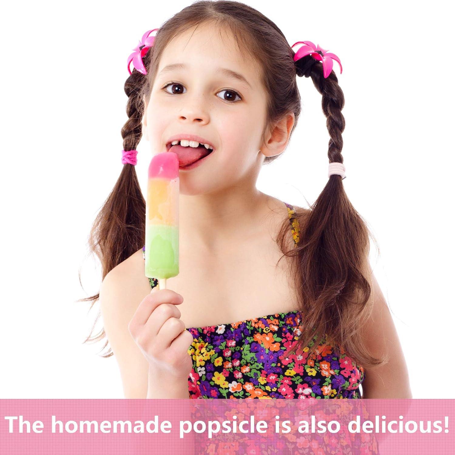 Boao Set 200 Piezas Palitos y Bolsas de Helado 21x8 cm