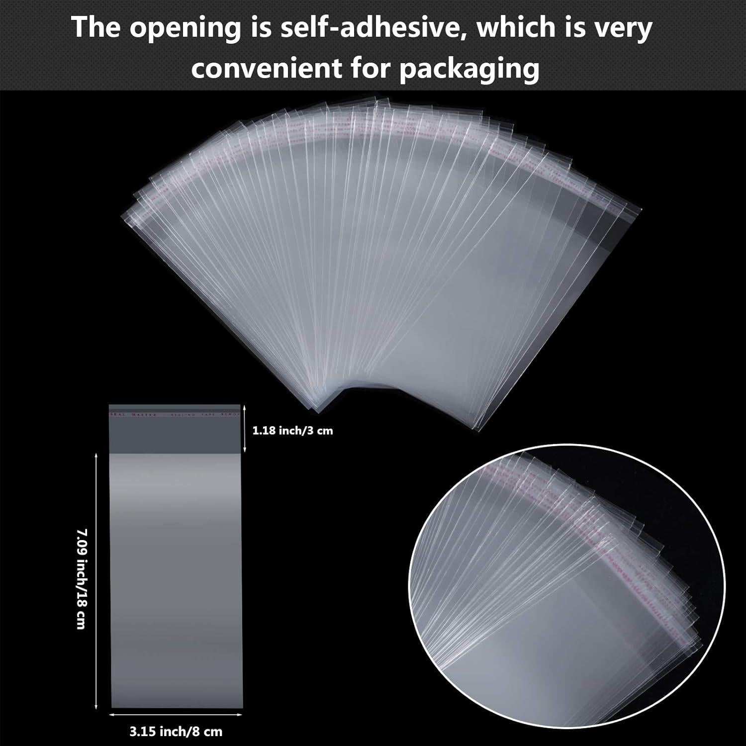 Boao Set 200 Piezas Palitos y Bolsas de Helado 21x8 cm