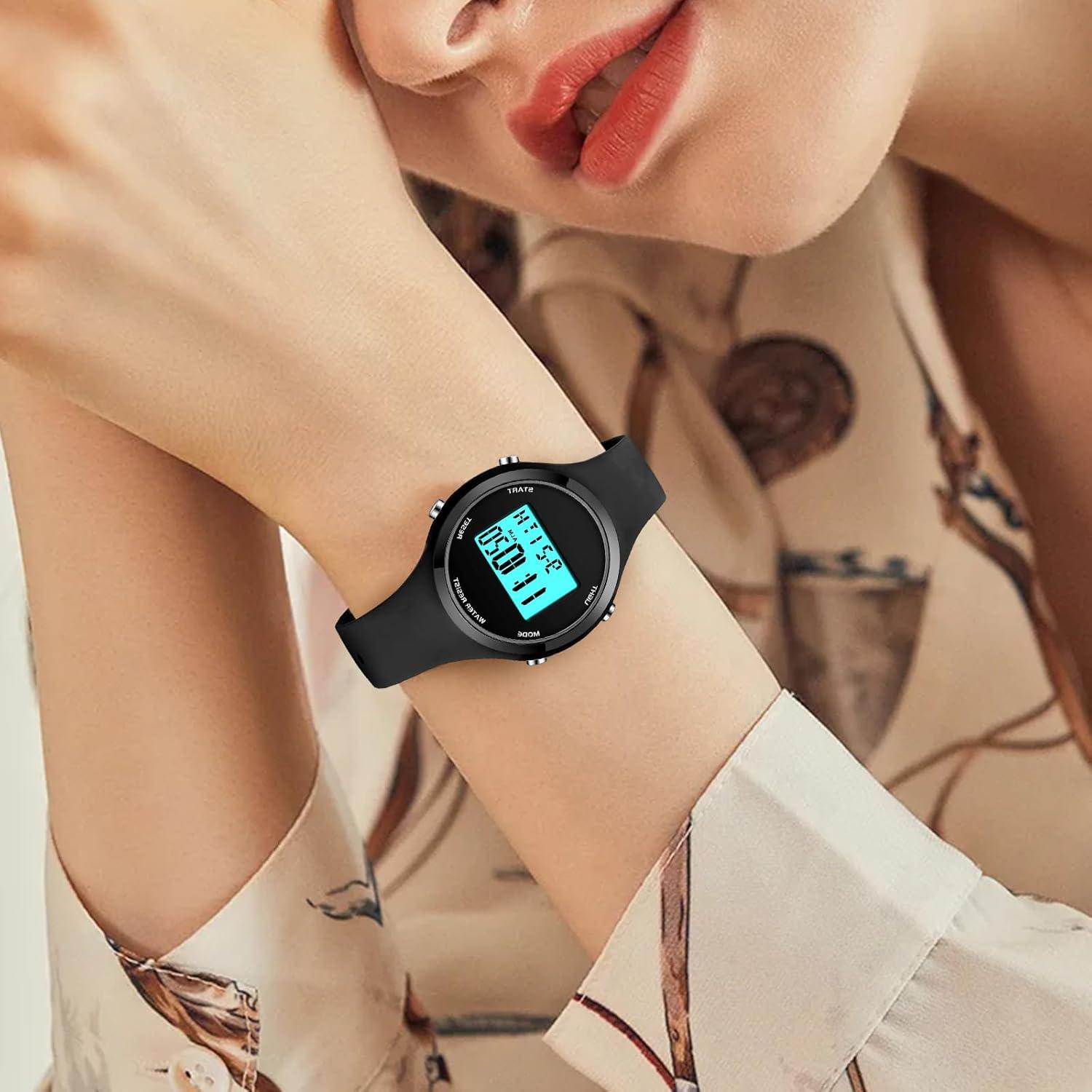 Reloj Deportivo XCZAP Digital Mujer Resistente al Agua 30M