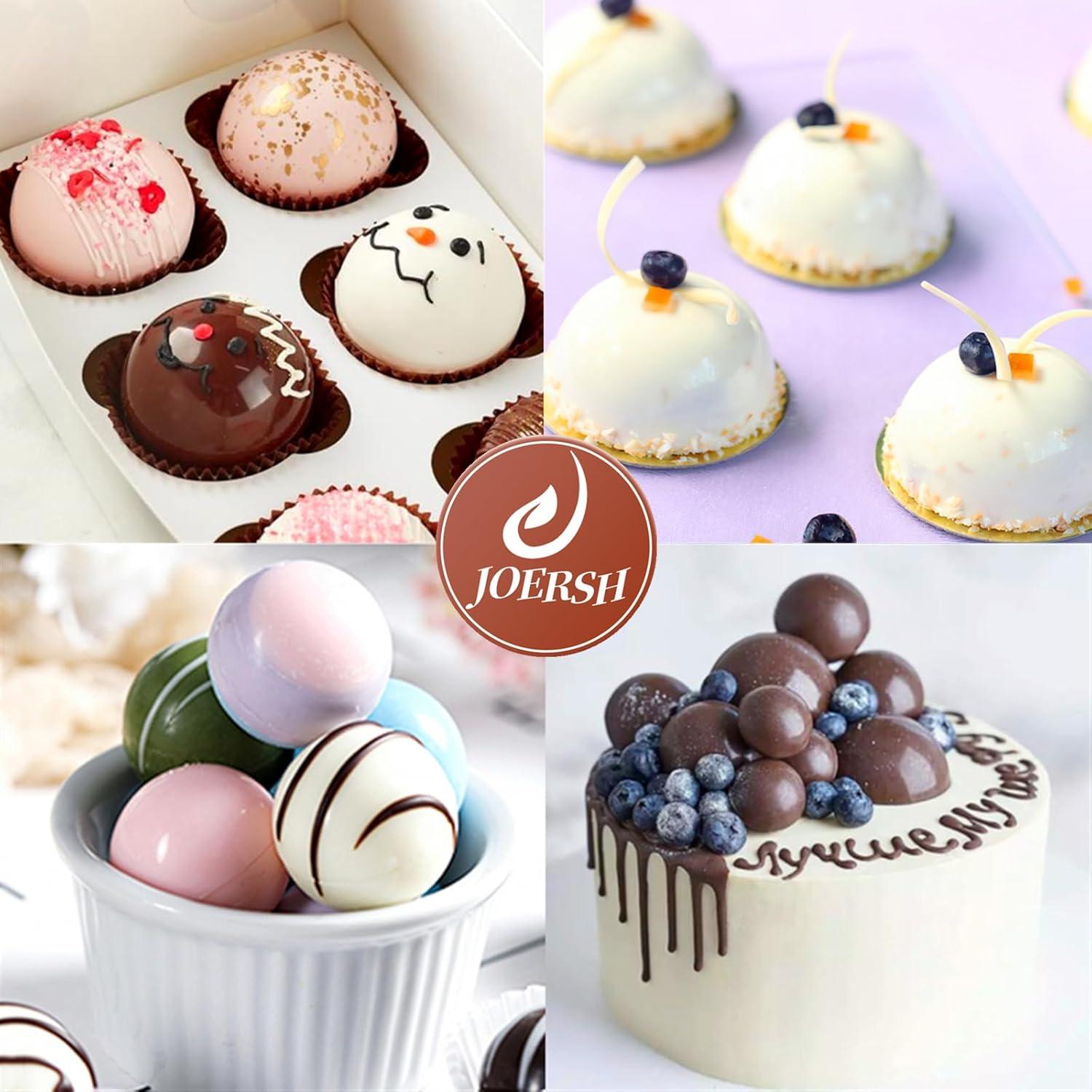 Molde de Silicona JOERSH para Bombas de Chocolate - 3 Piezas