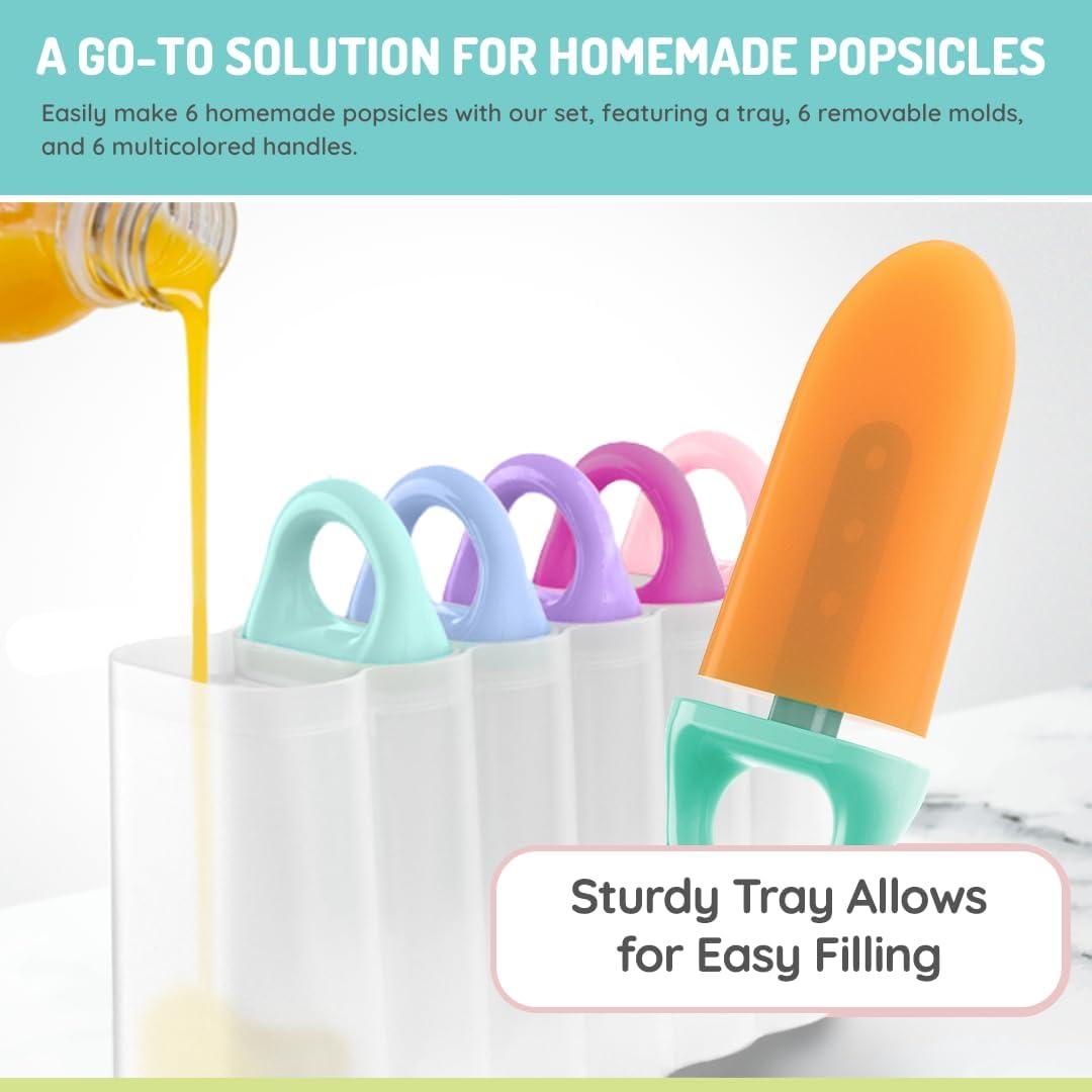 Moldes para Paletas Melii con Bandeja - 6 Compartimentos