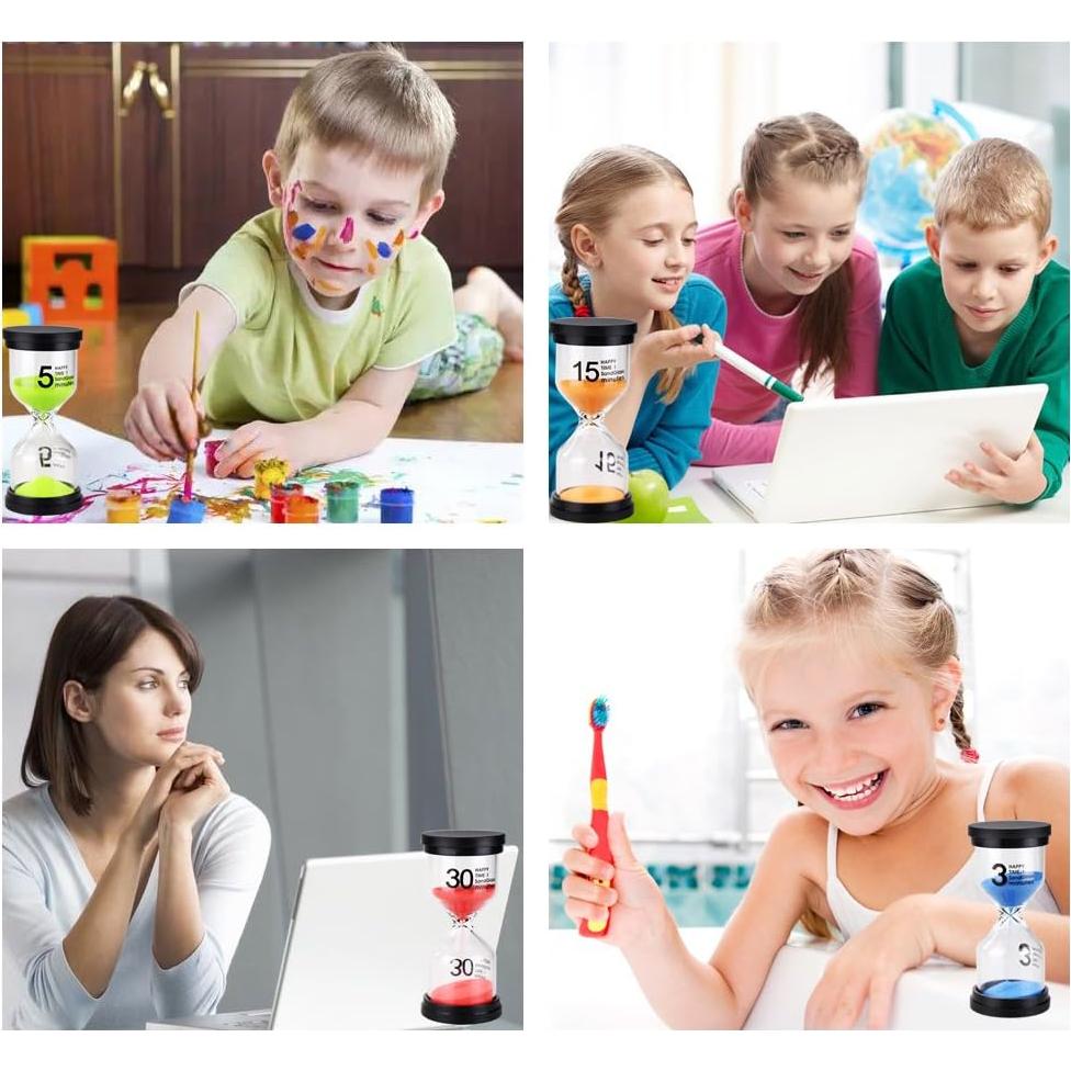 Temporizador de Arena EMDMAK 6 Piezas 1-30 Minutos Multicolor