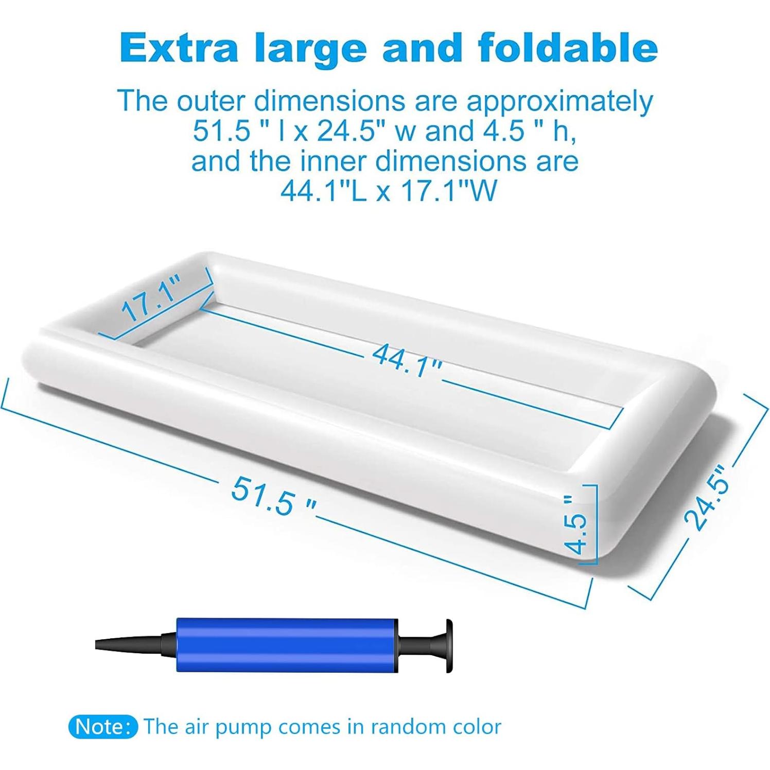 Bandeja de Servicio Inflable Jasonwell 2 PCS Enfriador de Hielo