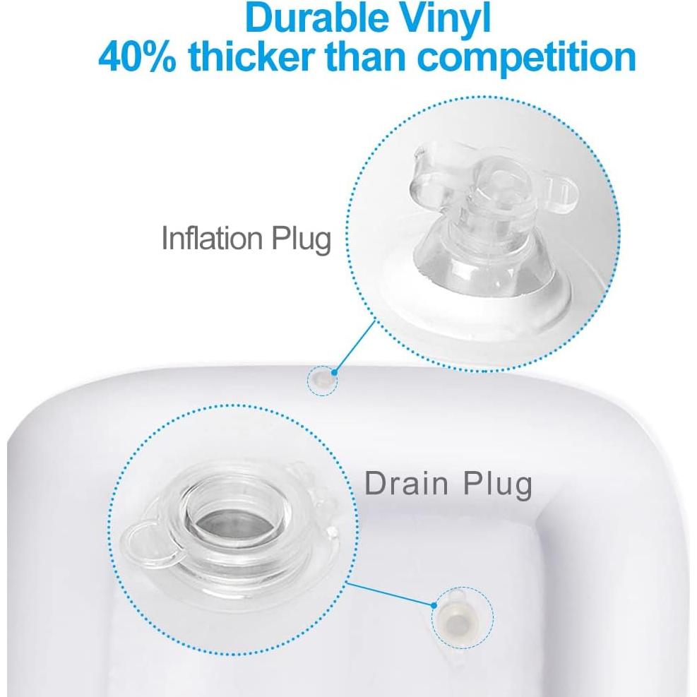 Bandeja de Servicio Inflable Jasonwell 2 PCS Enfriador de Hielo