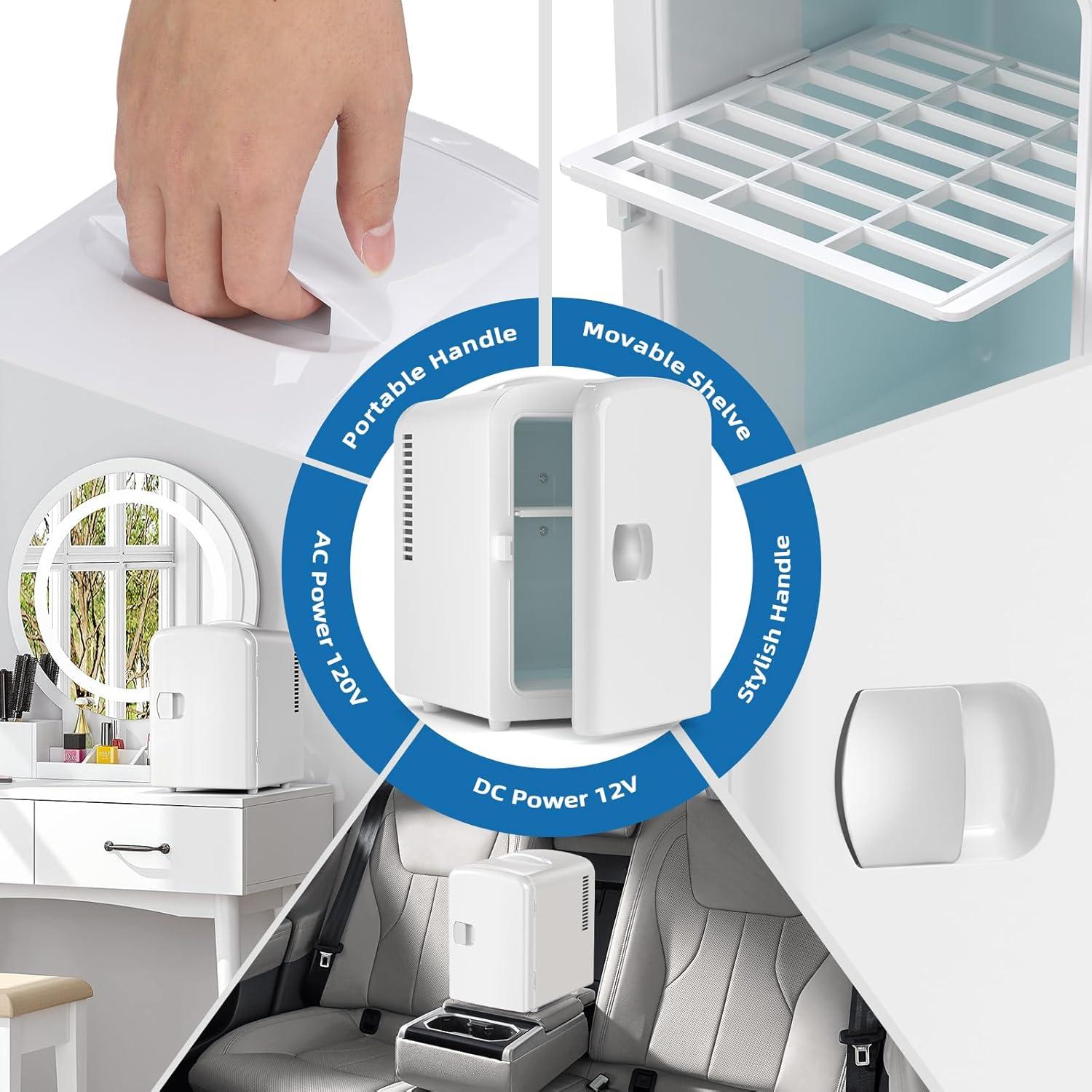 Refrigerador Compacto Electactic ELF3404 4L Blanco Portátil