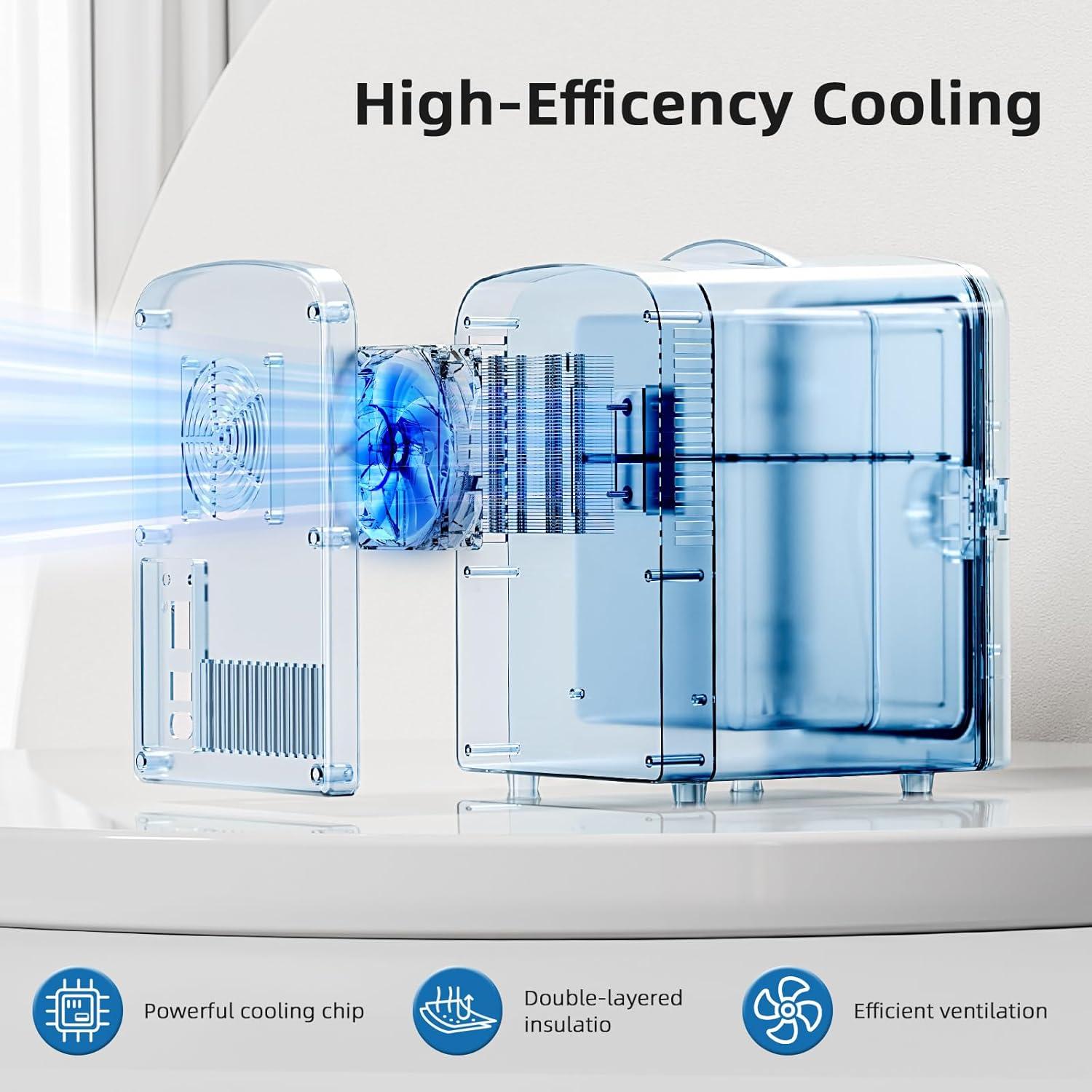 Refrigerador Compacto Electactic ELF3404 4L Blanco Portátil