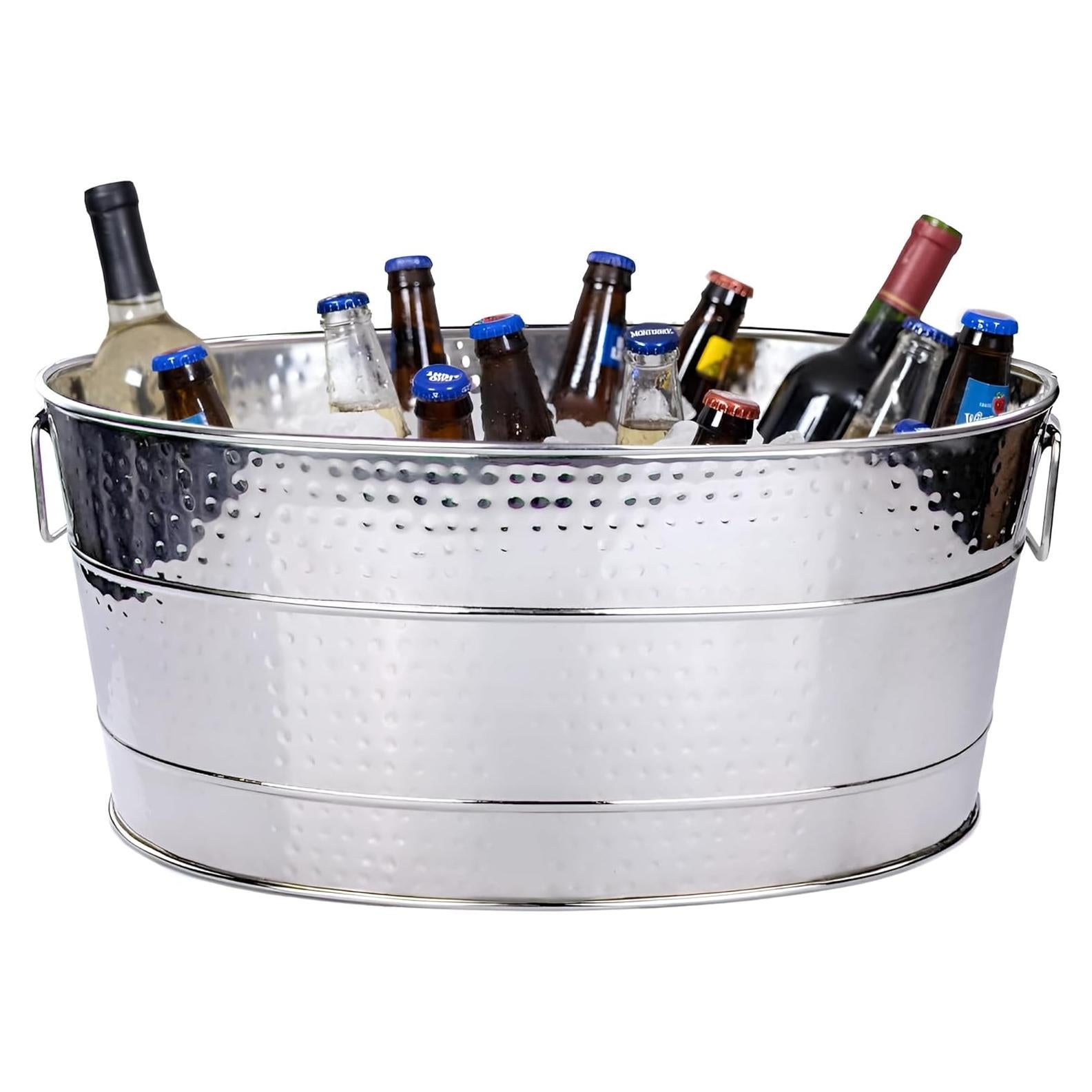 Cubo de Bebidas Ovalado BREKX de Acero Inoxidable 25qt