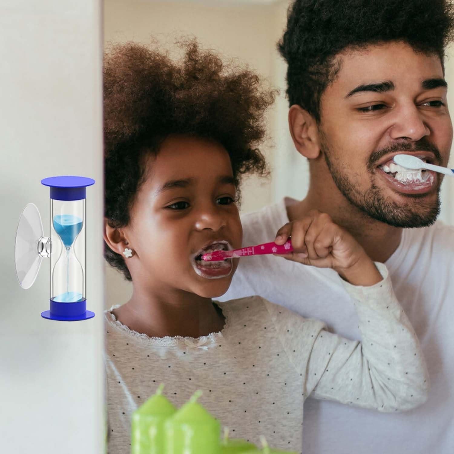 Reloj de Arena 2 Minutos SuLiao con Ventosa Azul