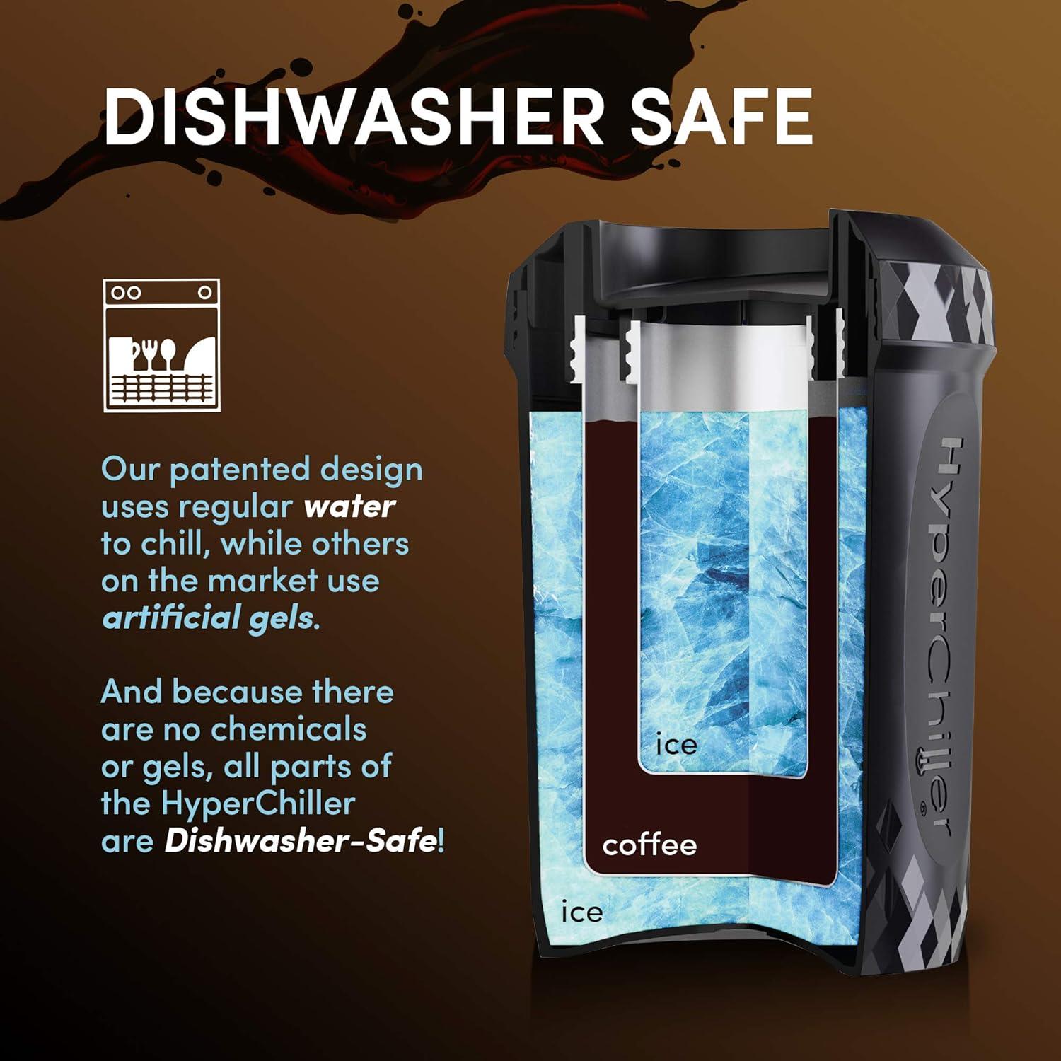 HyperChiller HC3 Enfriador de Café Reutilizable Negro 0.36 kg