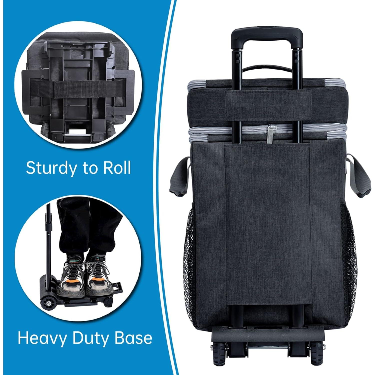 Enfriador rodante SDLINR 72 latas gris oscuro aislado