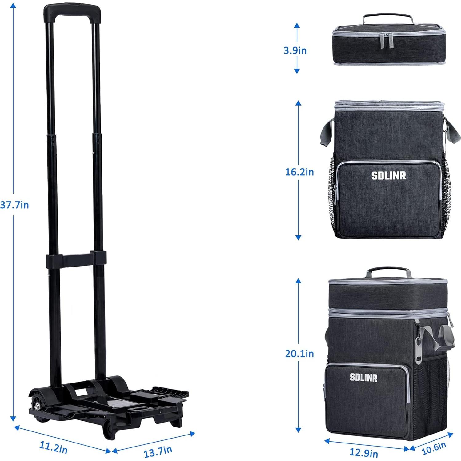 Enfriador rodante SDLINR 72 latas gris oscuro aislado