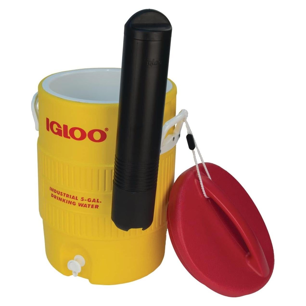Igloo 400 Series 5-Gallon Beverage Cooler with Cup Dispenser - Maintains Ice for 3 Days in 90°F