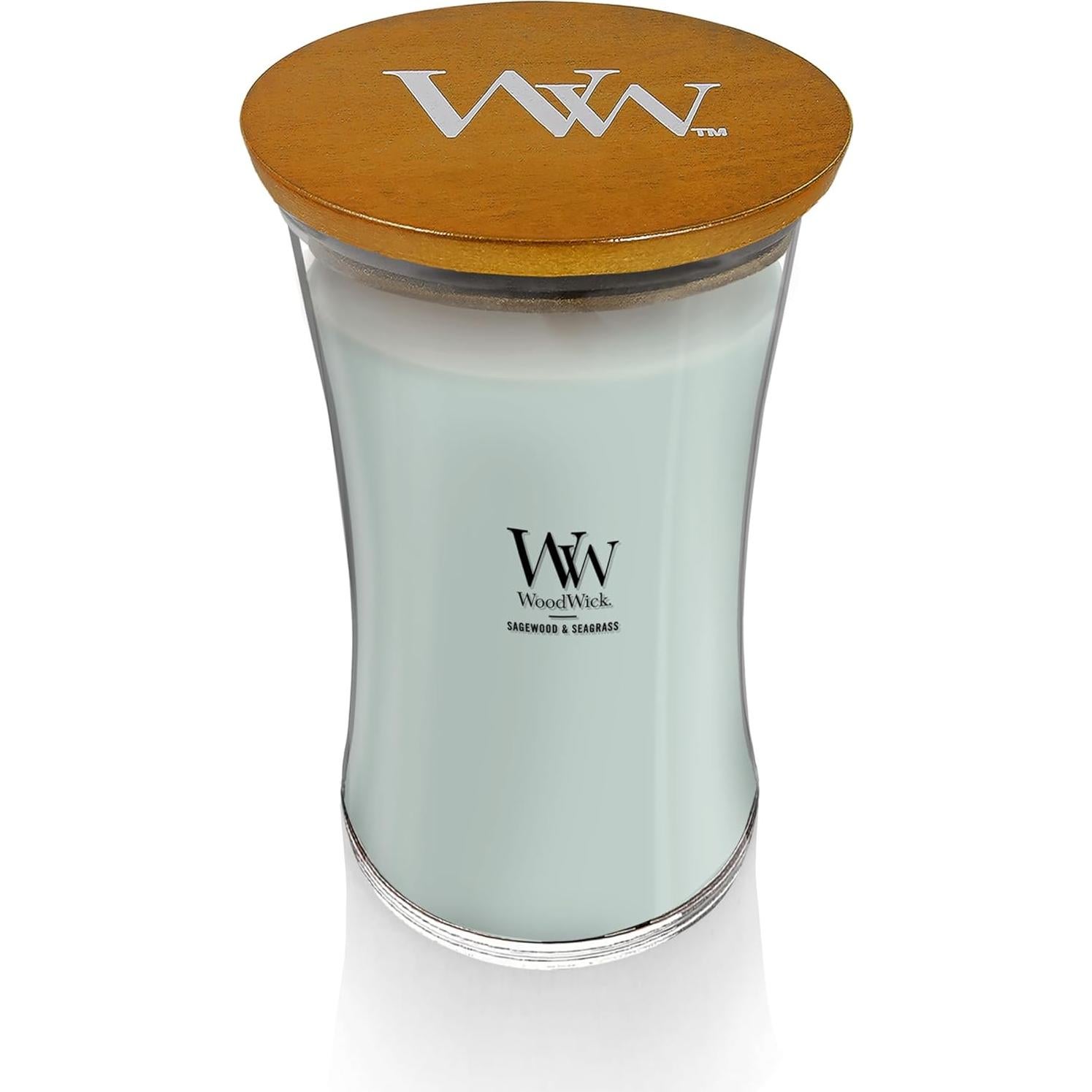 Vela Aromática WoodWick Sagewood & Seagrass 607g