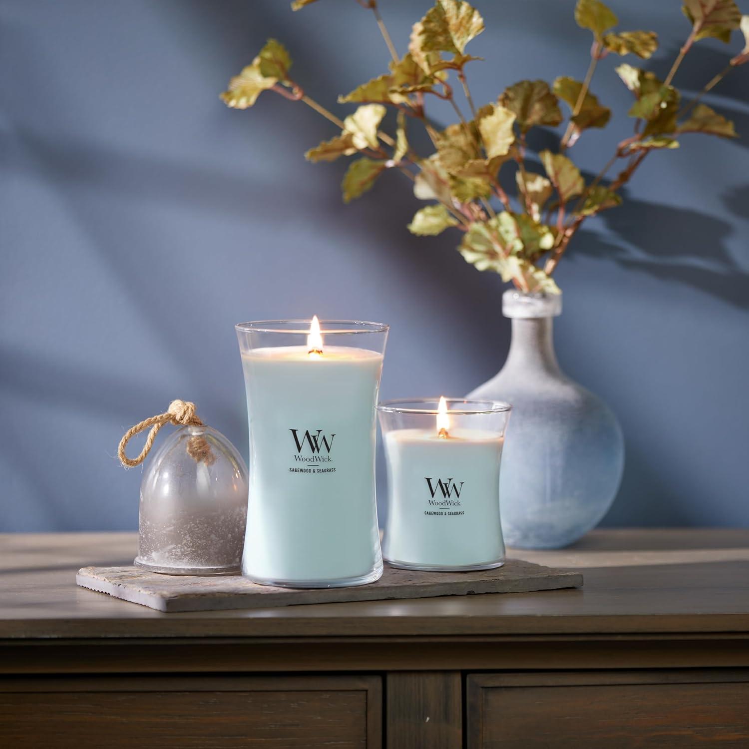 Vela Aromática WoodWick Sagewood & Seagrass 607g