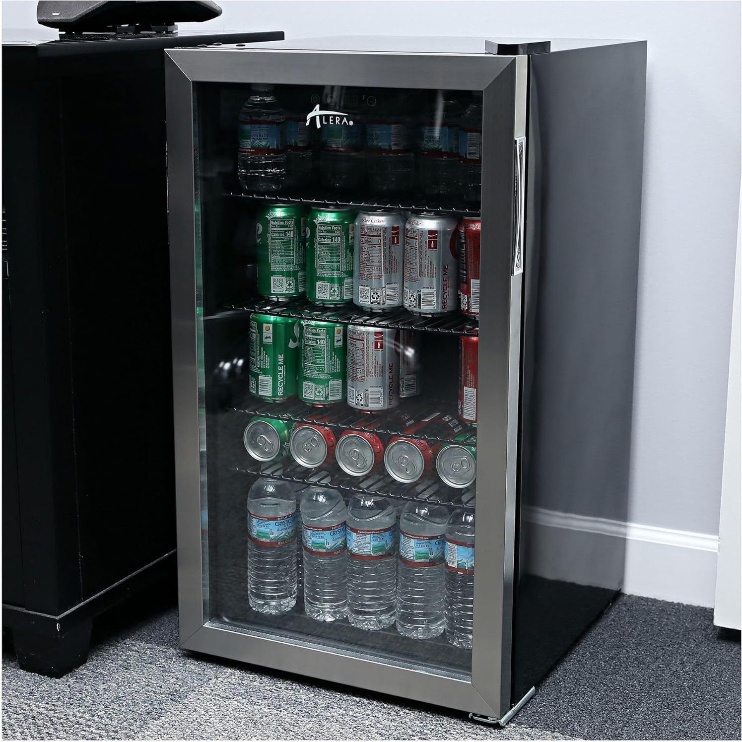 Enfriador de Bebidas Alera JC-90VEL-F 120 latas Acero Inoxidable