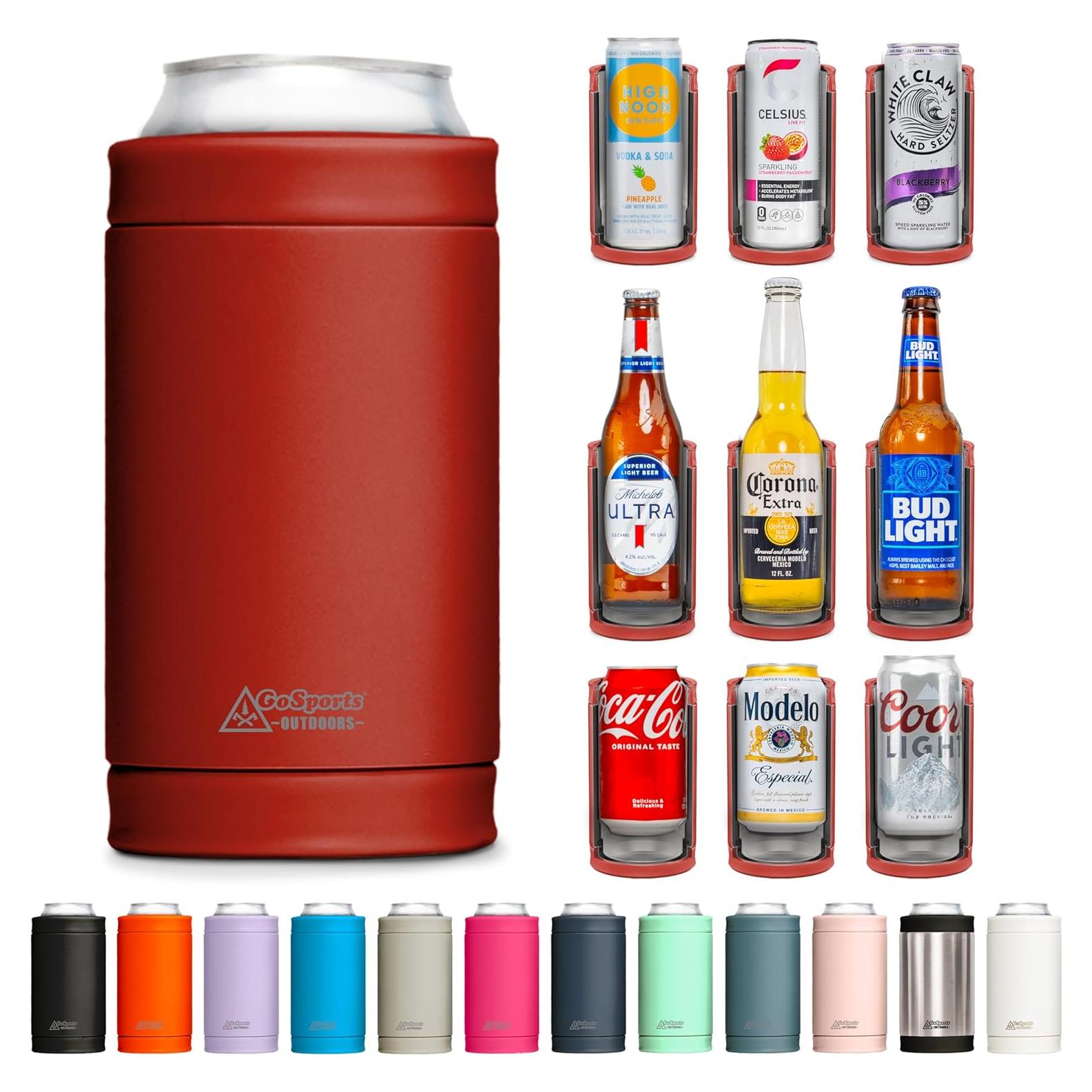 Enfriador de Latas Aislado GoSports DUALIE 3 en 1 Rojo