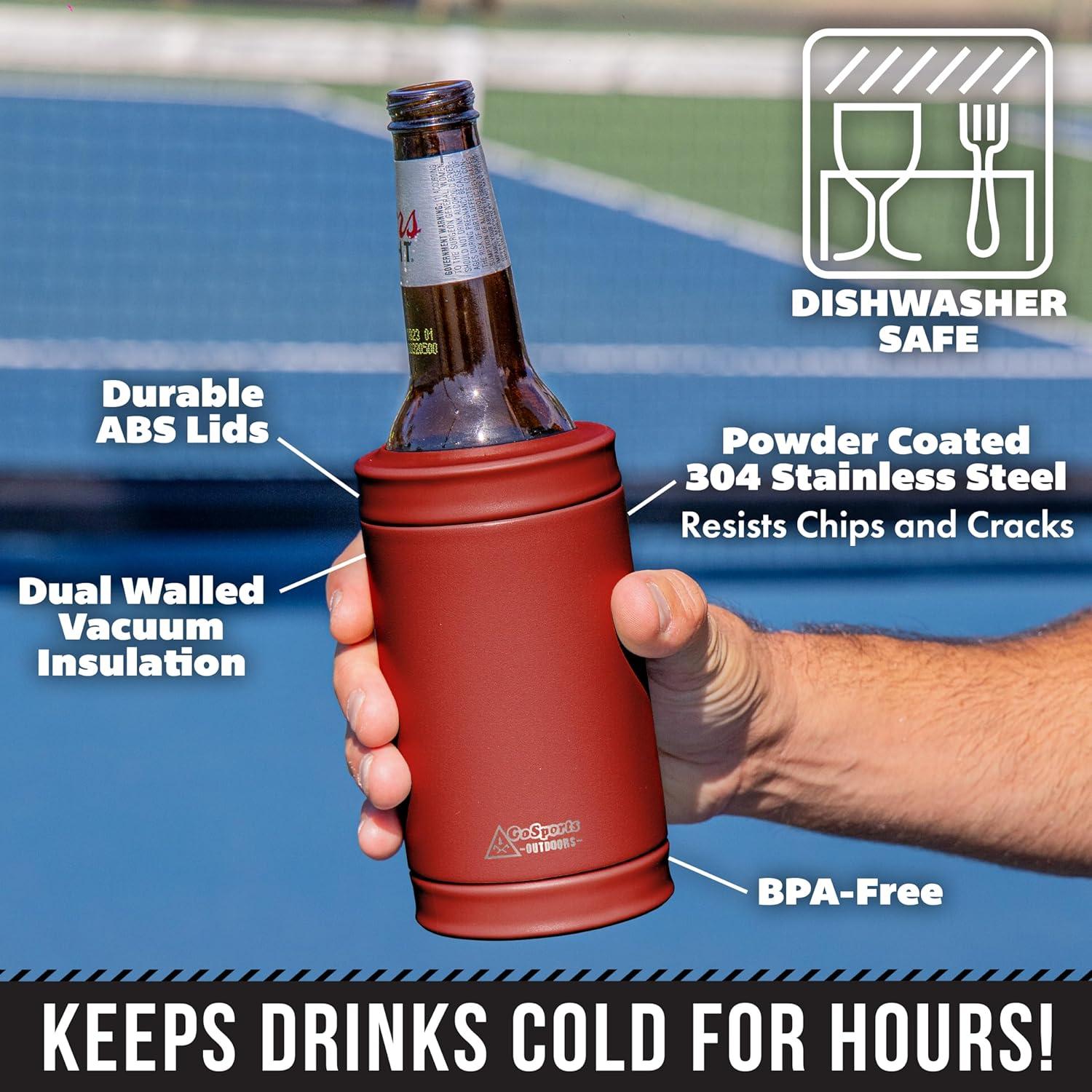 Enfriador de Latas Aislado GoSports DUALIE 3 en 1 Rojo