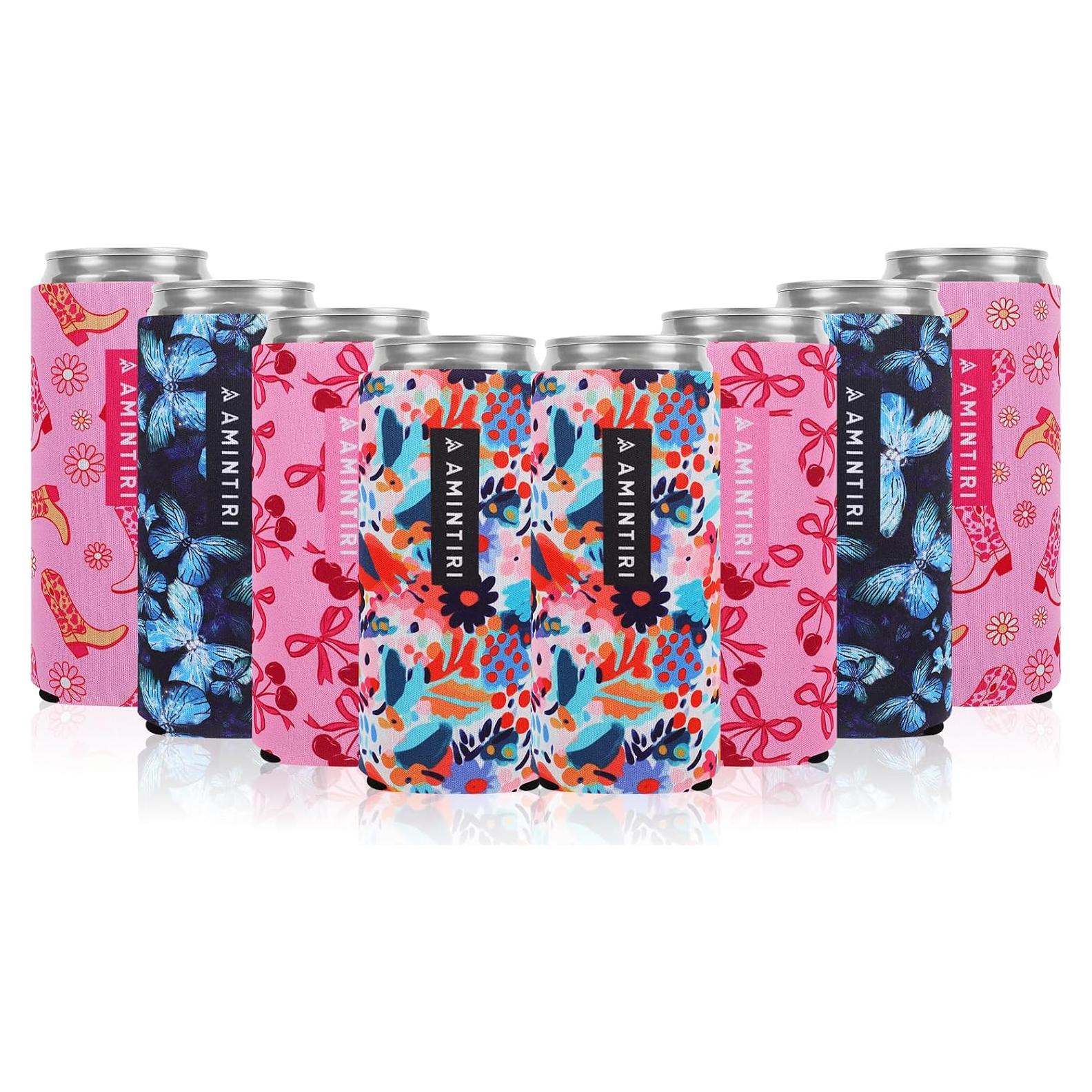 Soporte enfriador de latas delgadas Amintiri 12 oz - 8 unidades