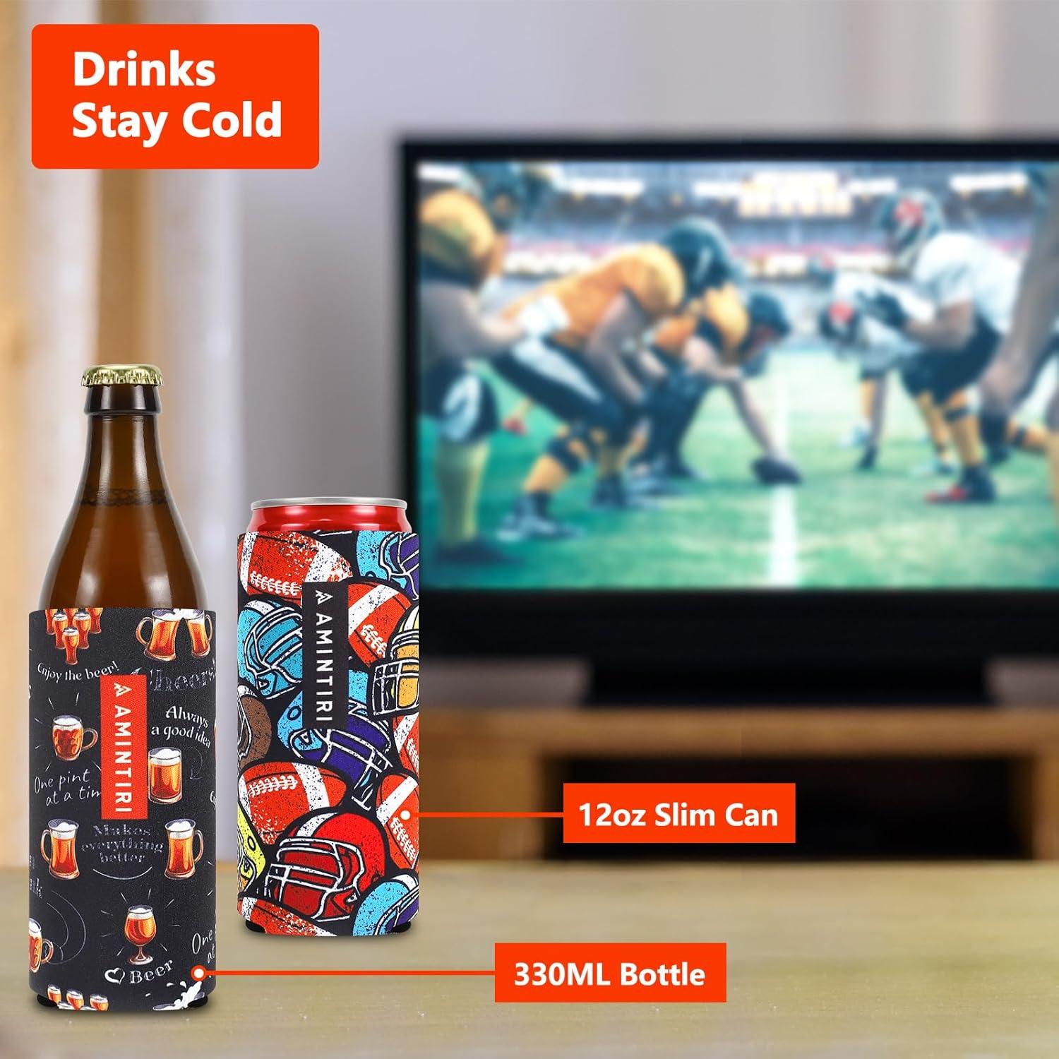 Soporte enfriador de latas delgadas Amintiri 12 oz - 8 unidades