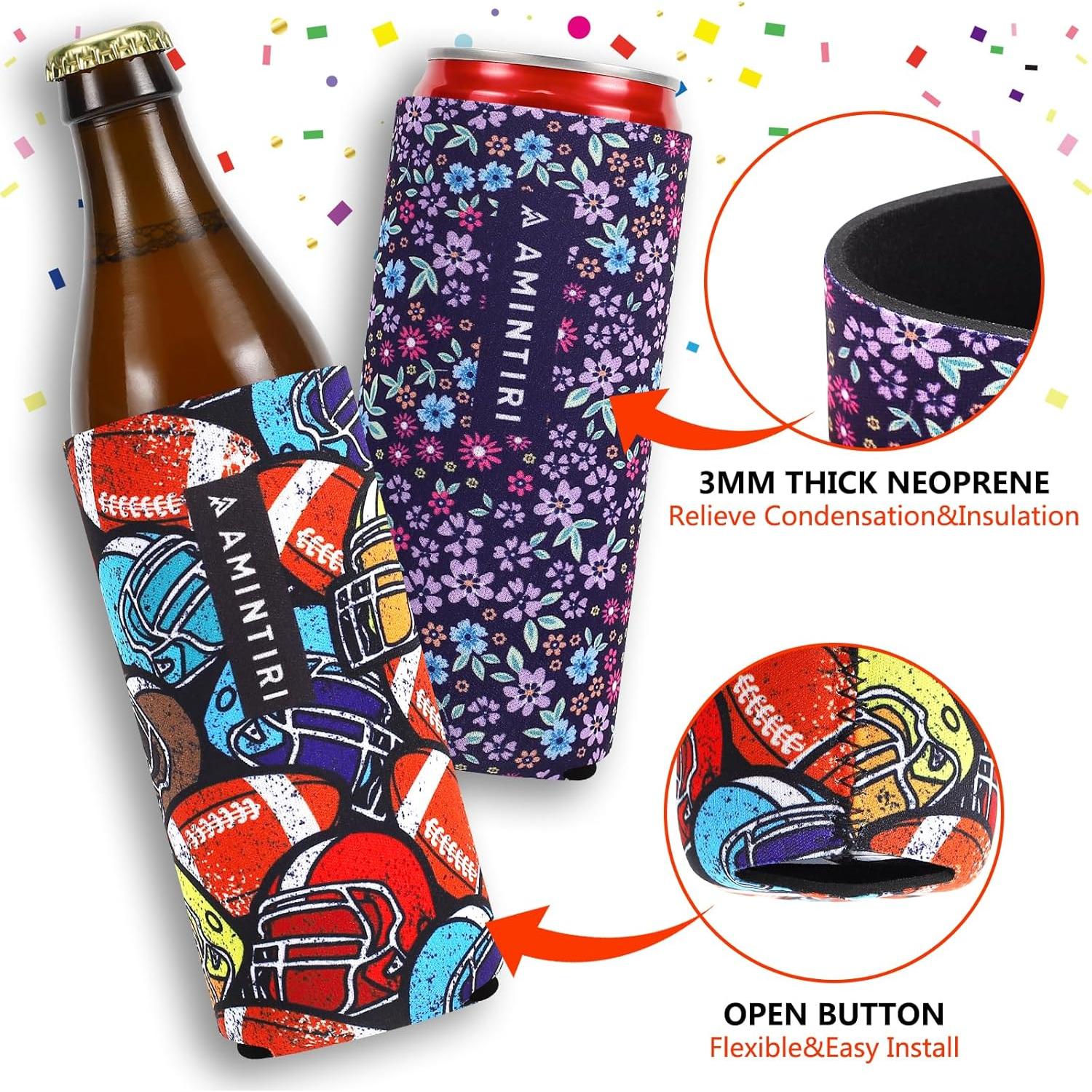 Soporte enfriador de latas delgadas Amintiri 12 oz - 8 unidades