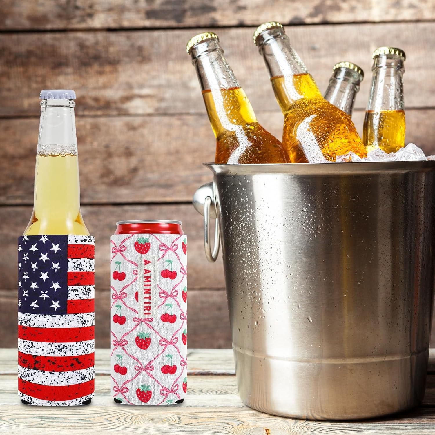 Soporte enfriador de latas delgadas Amintiri 12 oz - 8 unidades