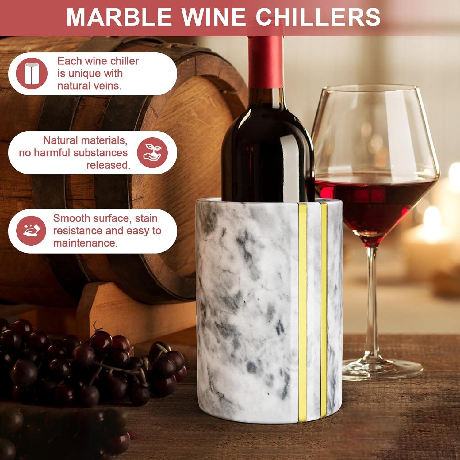 Enfriador de Vino de Mármol Pejevir 750ml Gris