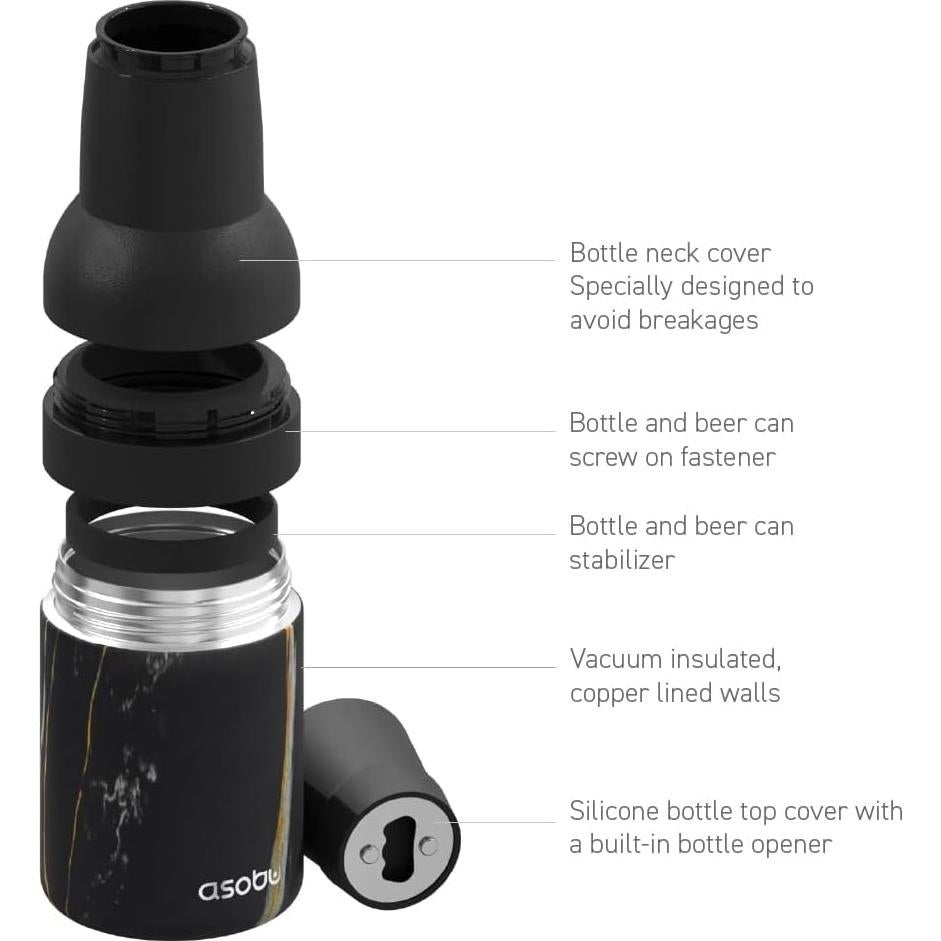 Enfriador de Cerveza Asobu Frosty Beer 2 Go Acero Inoxidable