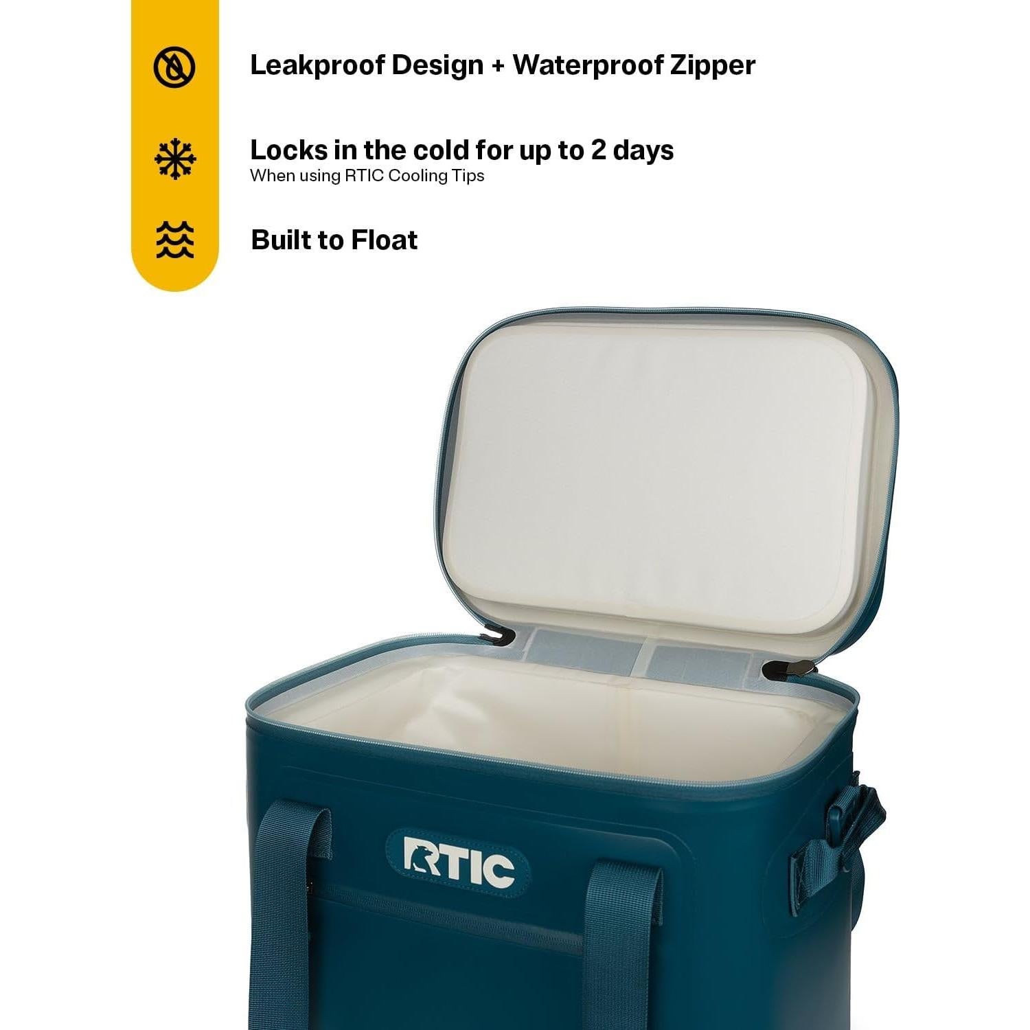 Cooler Blando RTIC 30 Latas Aislado Flotante a Prueba de Fugas