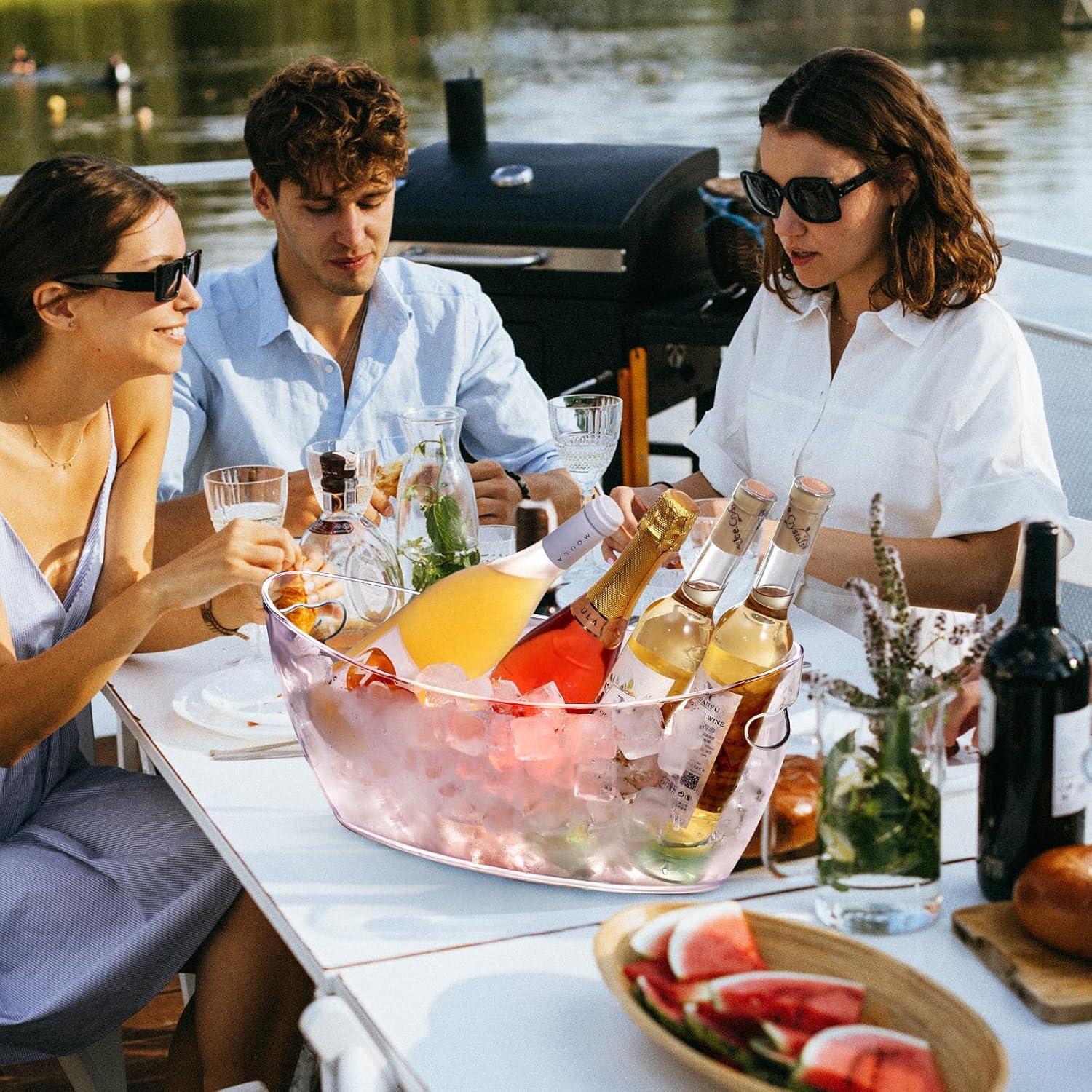 Cubeta de Hielo 2 PCS TCHRULES 5.5L Transparente