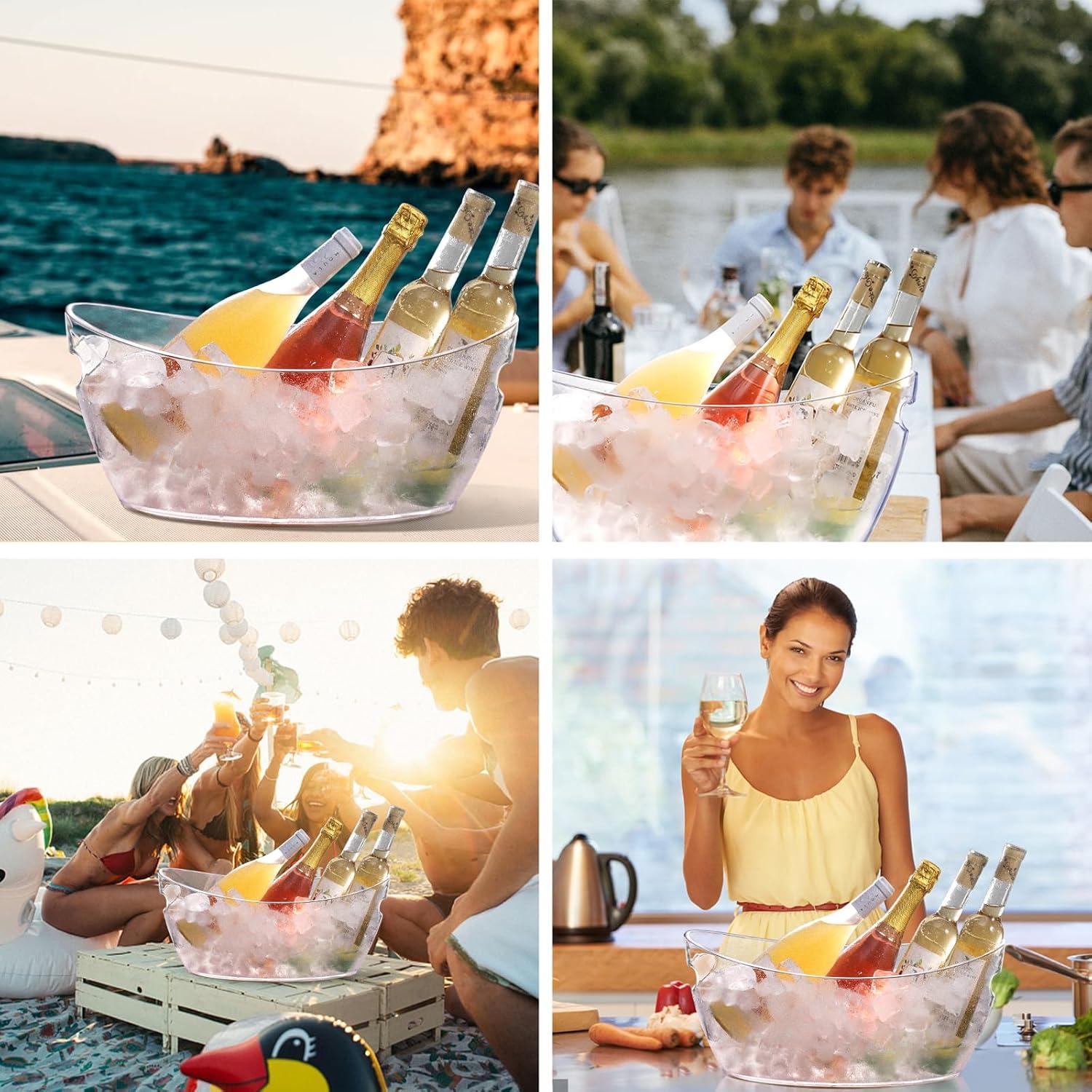 Cubeta de Hielo 2 PCS TCHRULES 5.5L Transparente