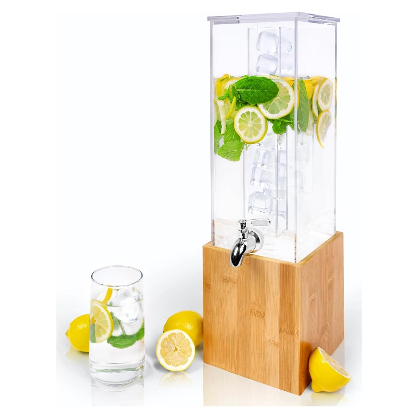 Dispensador de Bebidas Acrílico Ksestor 4.73 L con Soporte