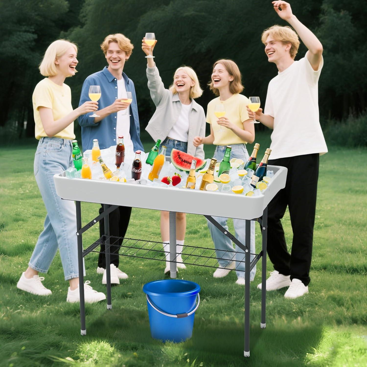 Mesa de Hielo Plegable SHAREWIN 107,95 cm Blanca