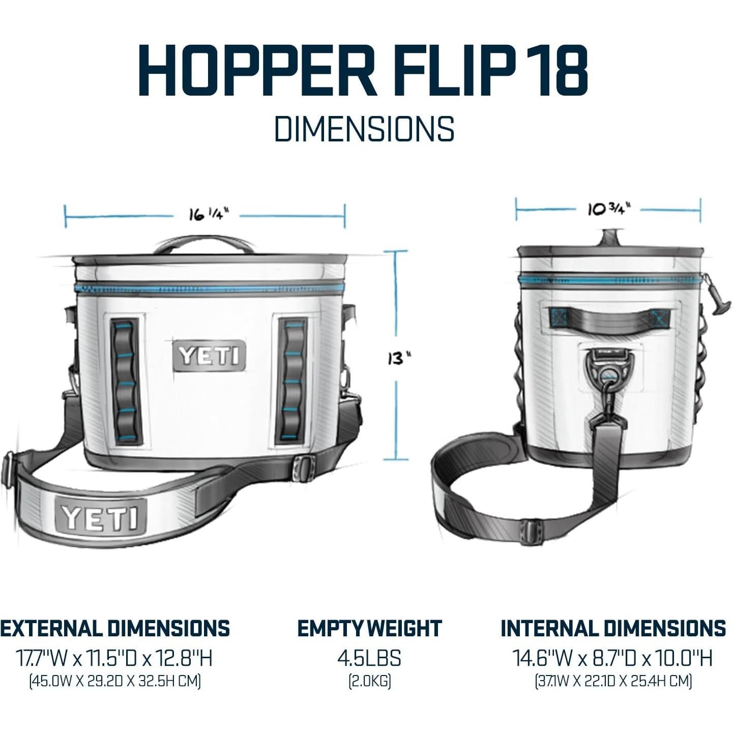 Enfriador Suave YETI Hopper Flip 18 Violeta 2.31 kg