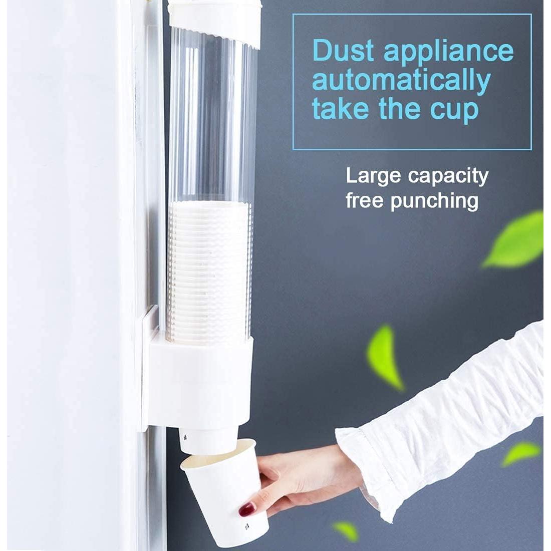 Dispensador de Vasos de Plástico Tirifer Blanco 38.5x8.8cm