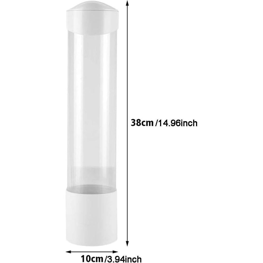 Dispensador de Vasos de Plástico Tirifer Blanco 38.5x8.8cm