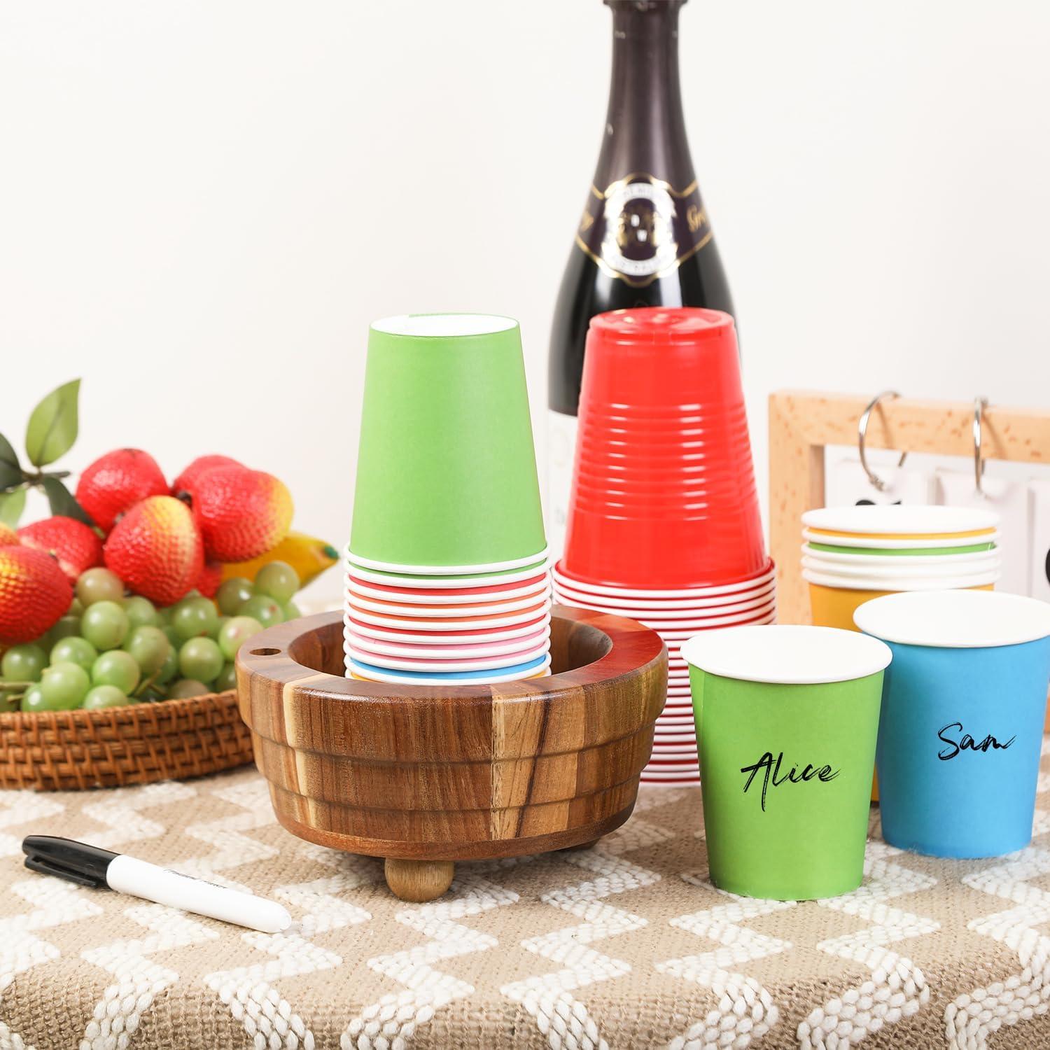 Soporte para Tazas de Madera de Acacia Catory BCH01A 8 cm