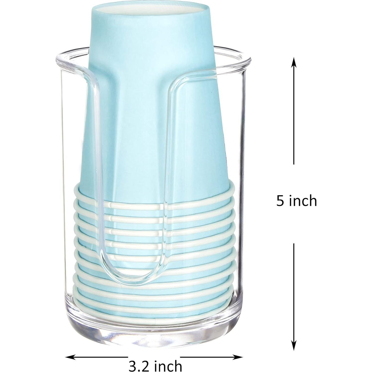 Dispensador de Vasos de Papel Youngever 2 Piezas Transparente