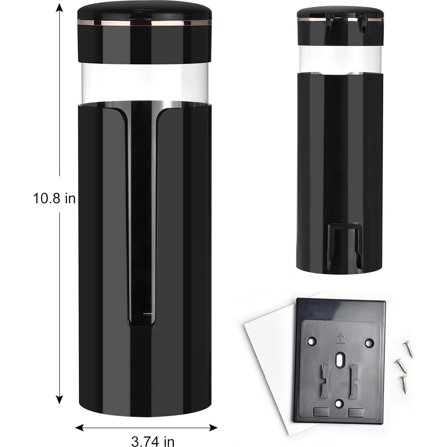 Dispensador de Tazas Montado en Pared MYITYARD Negro 27,4 cm