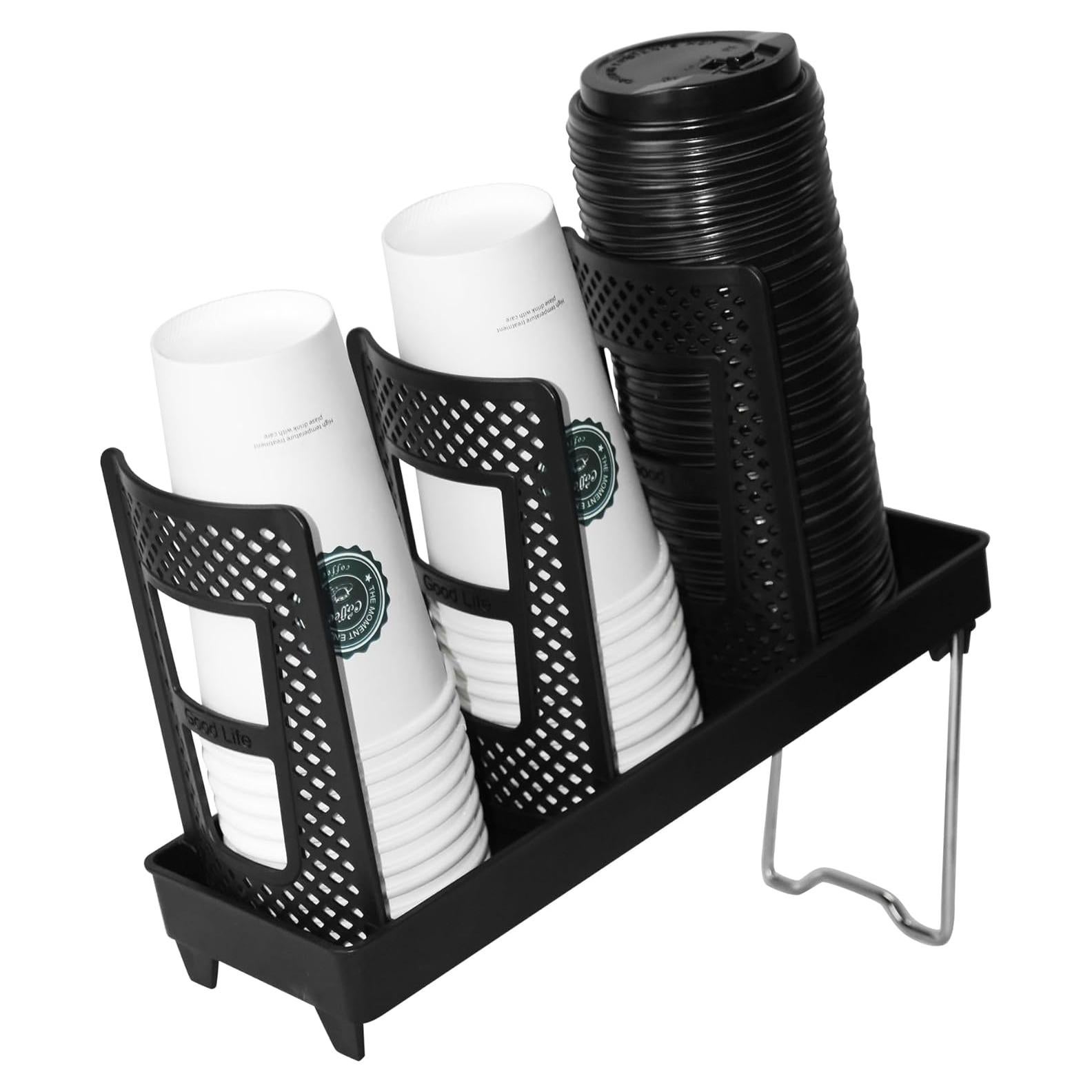 Soporte para Tazas de Café USDICHOME 3 Compartimentos Negro
