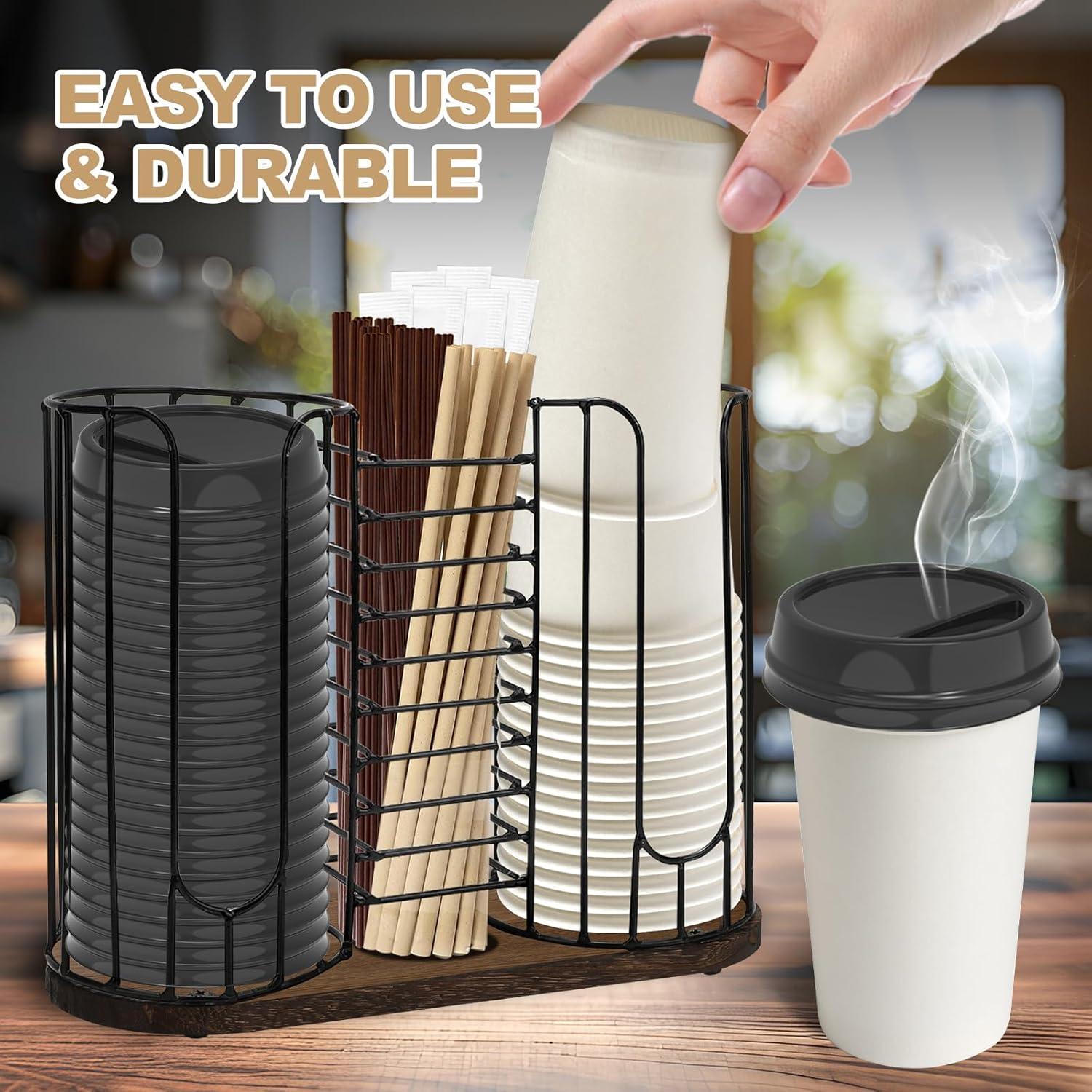 Dispensador de Tazas de Café Tanggiteck 3 Compartimentos 18oz
