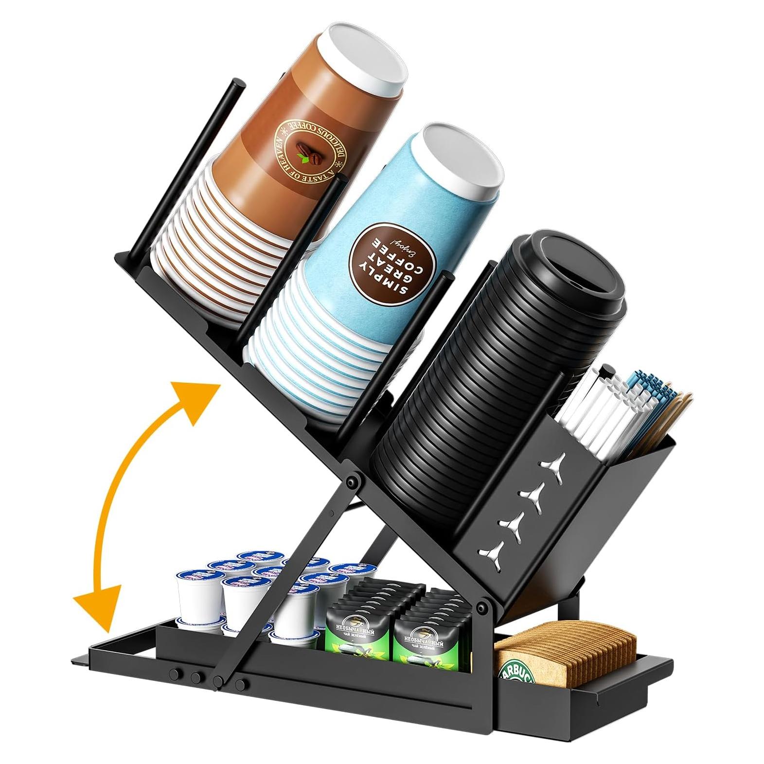 Soporte Organizador para Tazas y Tapas ZDDLOINP 5 Compartimentos