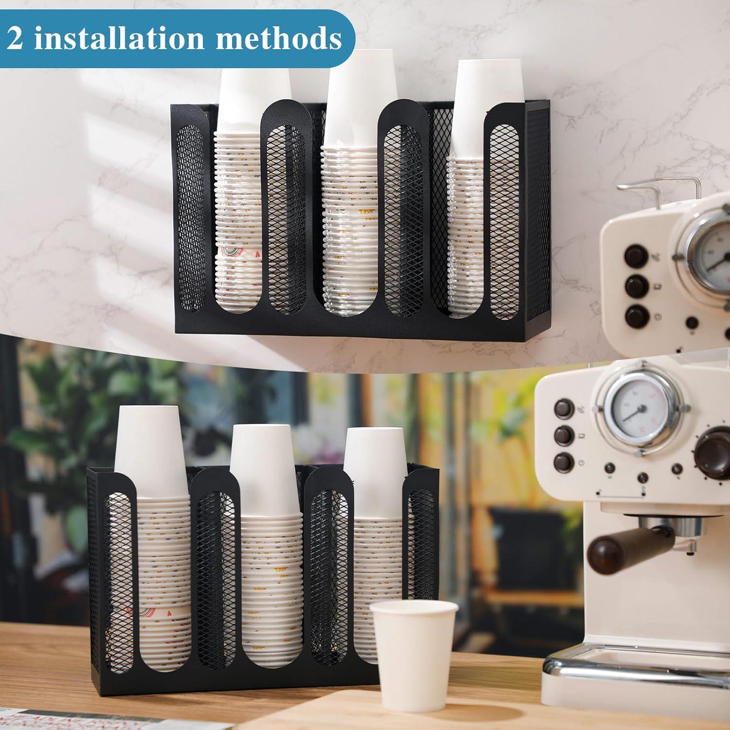 Soporte de Tazas Metálico Maxcheck 3 Compartimentos 31.2 cm