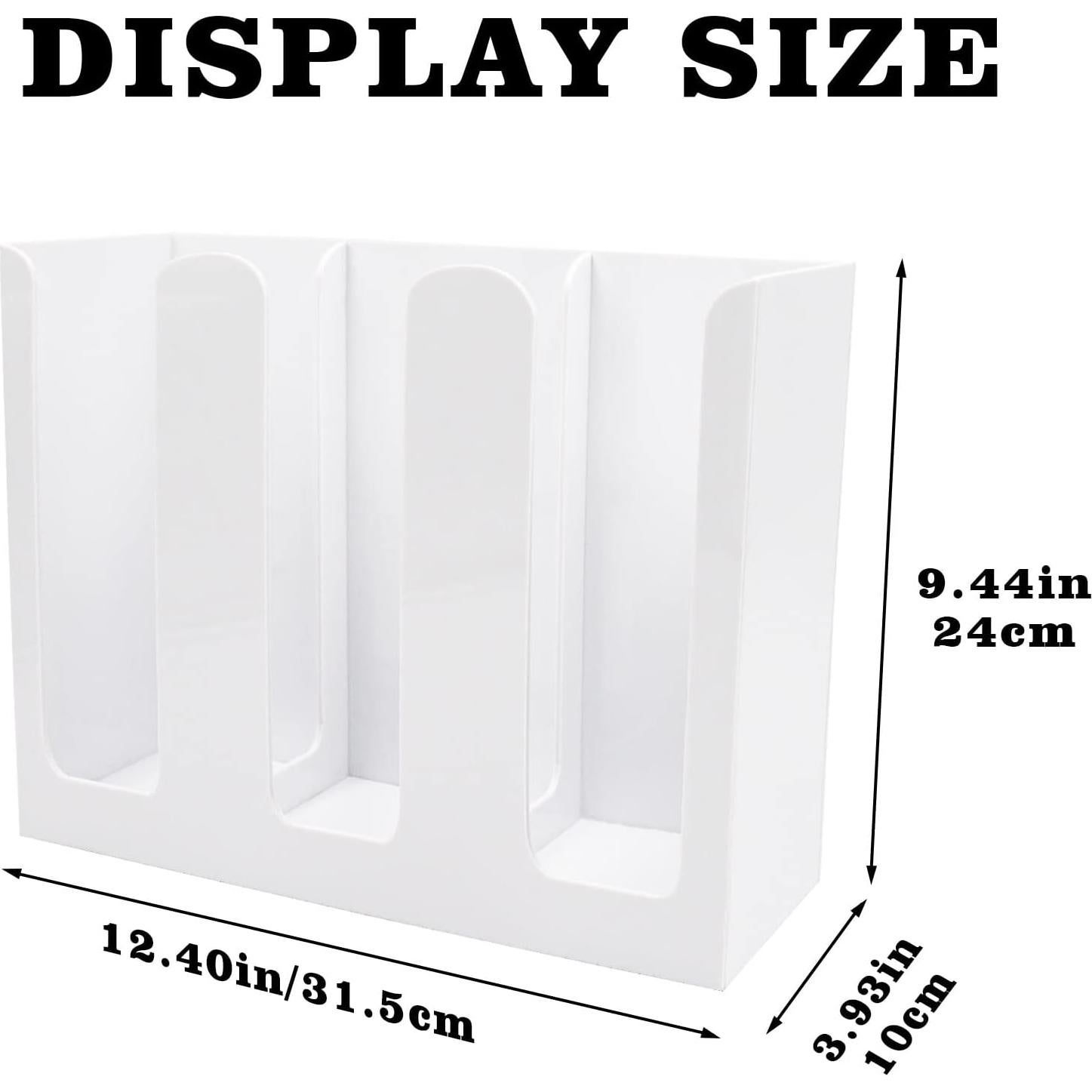 Dispensador de Tazas de Papel Tirifer 3 Compartimentos Blanco